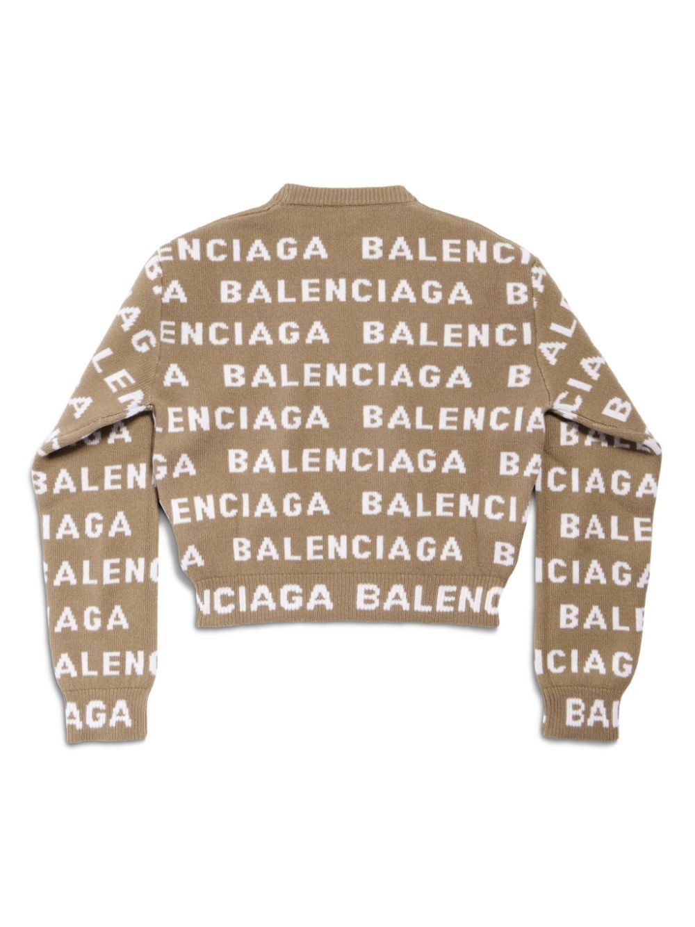 o1mt1gz0325 Bal Horizontal Allover Cropped Sweater Beige