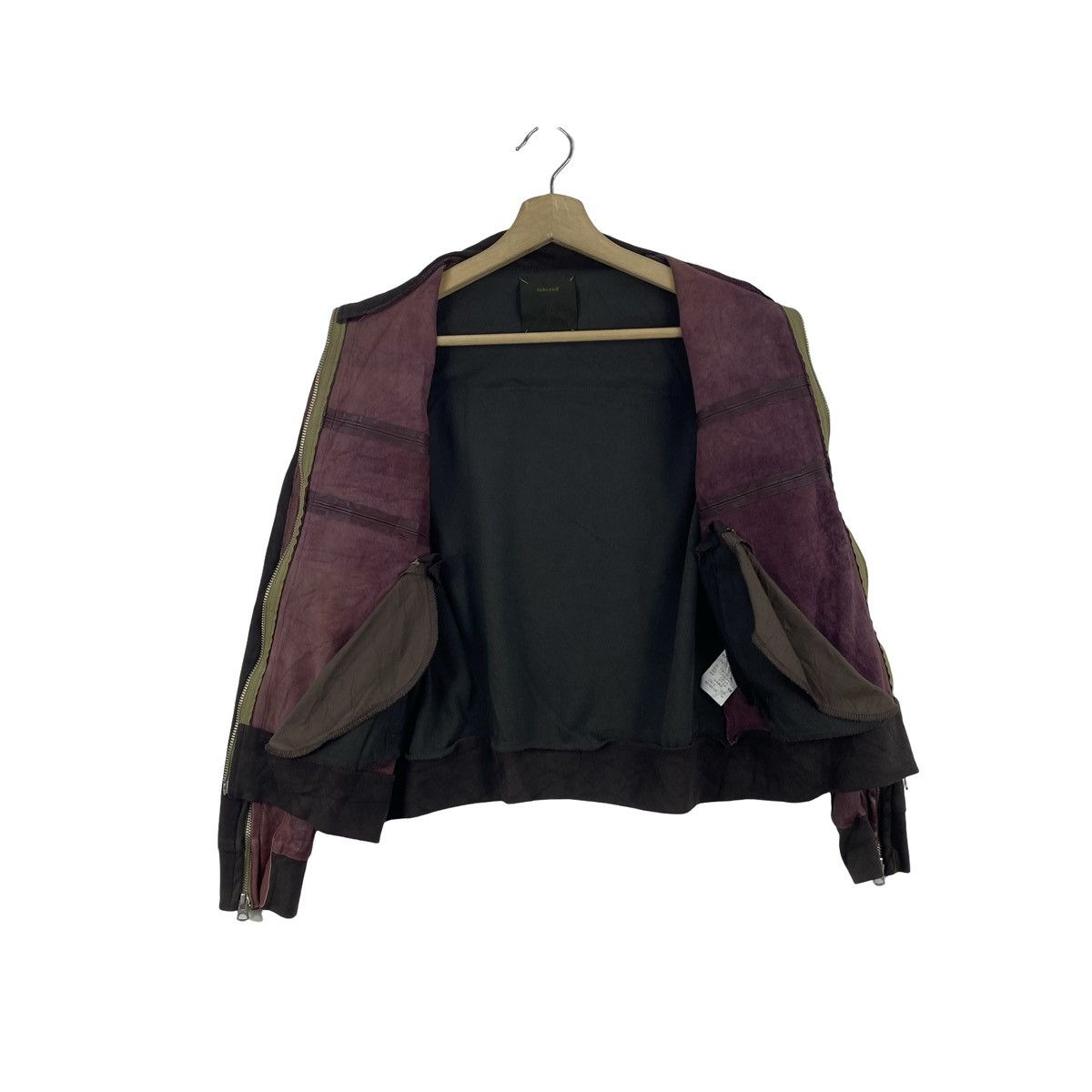 Vintage Vintage INBREED Leather Cafe Racer Jacket Distressed Zip Size S / US 4 / IT 40 - 7 Thumbnail