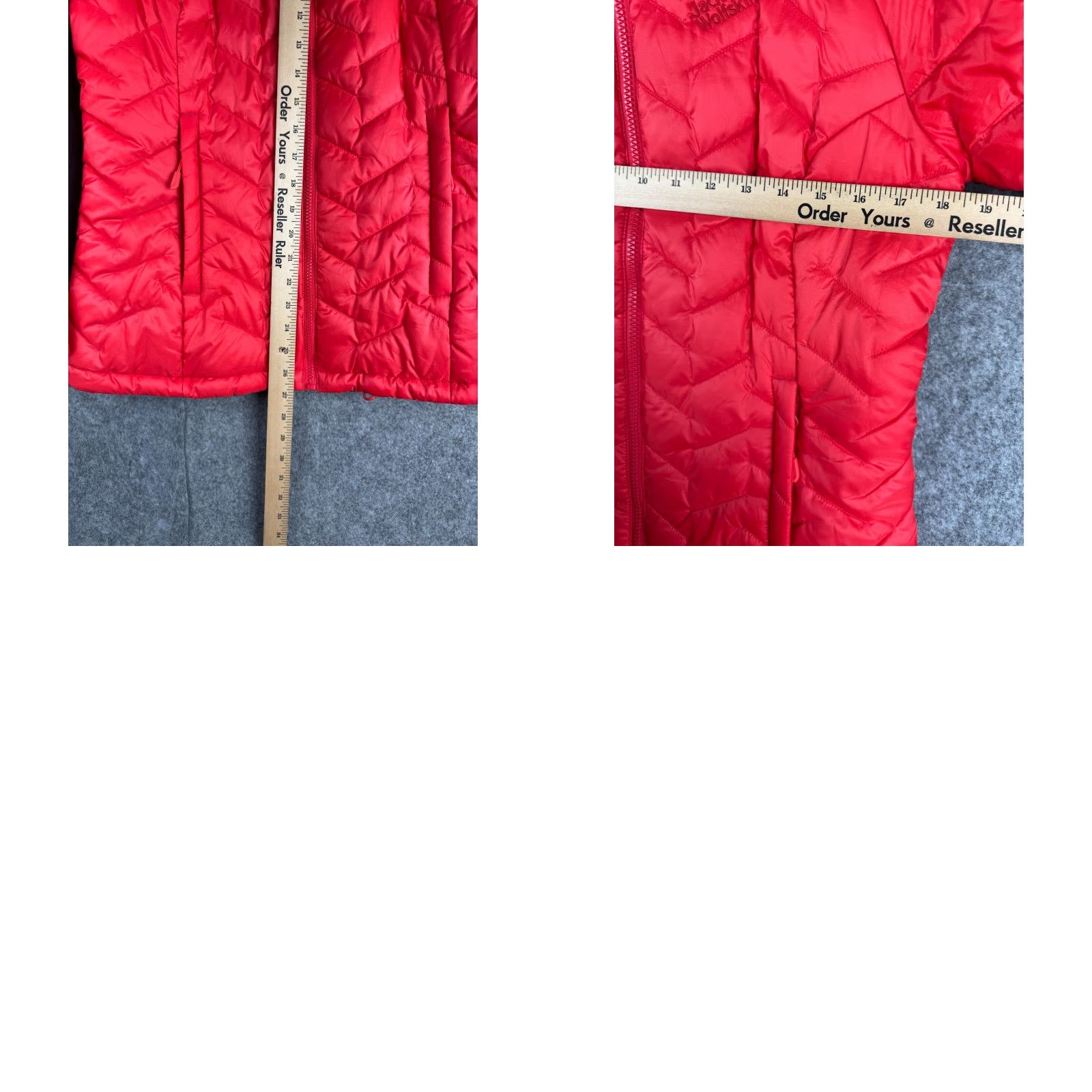 Jack Wolfskin Jack Wolfskin Jacket Women's Medium Red Puffer Down Zip Maxloft QMC Size M / US 6-8 / IT 42-44 - 9 Thumbnail