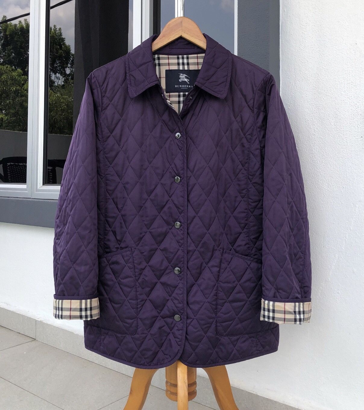 Burberry Burberry London Diamond Quilted Lined Novacheck Jacket Size M / US 6-8 / IT 42-44 - 6 Thumbnail
