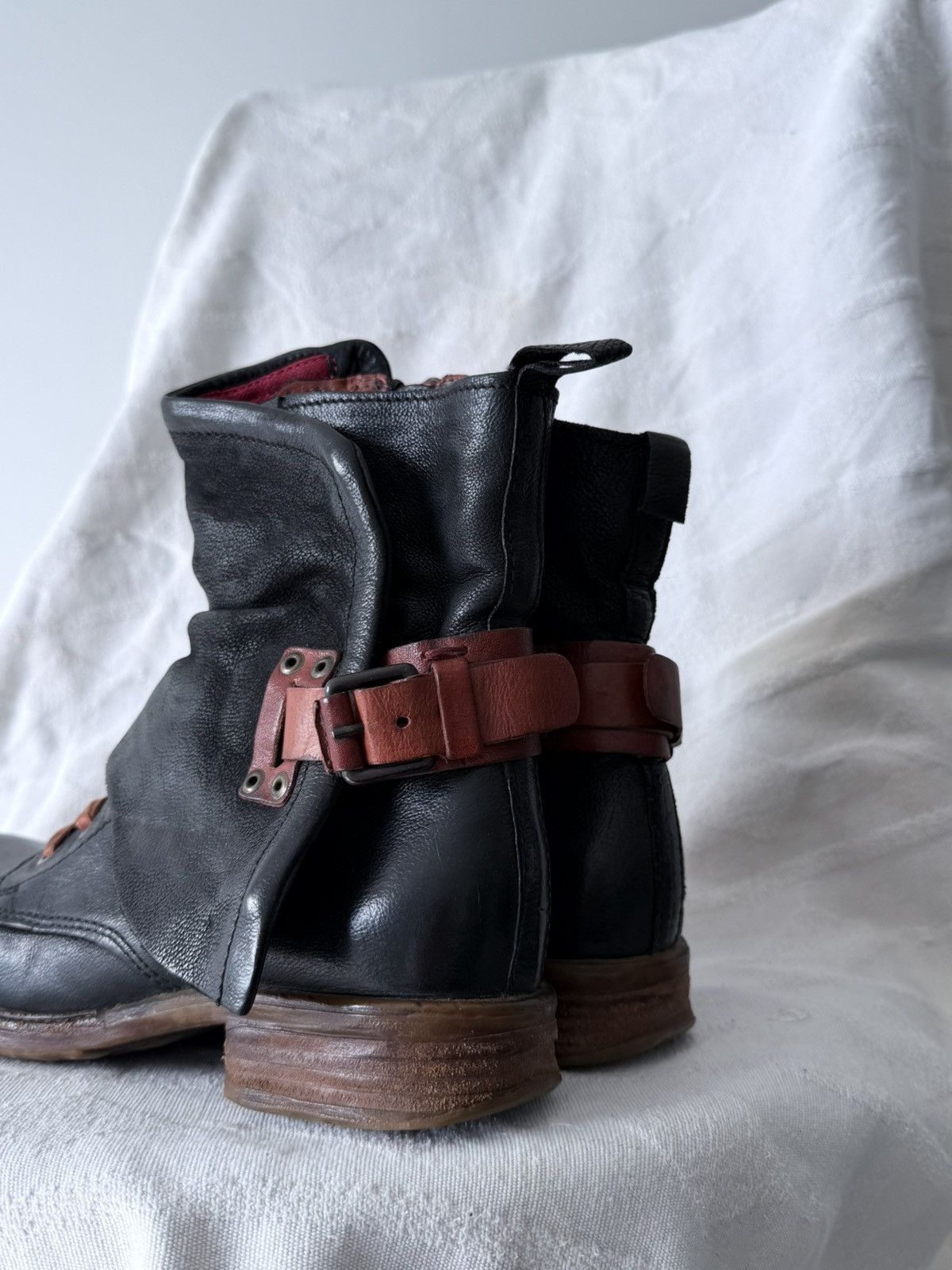 A.S.98 Avant Garde A.S. 98 14th Addiction Style Leather Boots Size US 7 / EU 40 - 4 Thumbnail