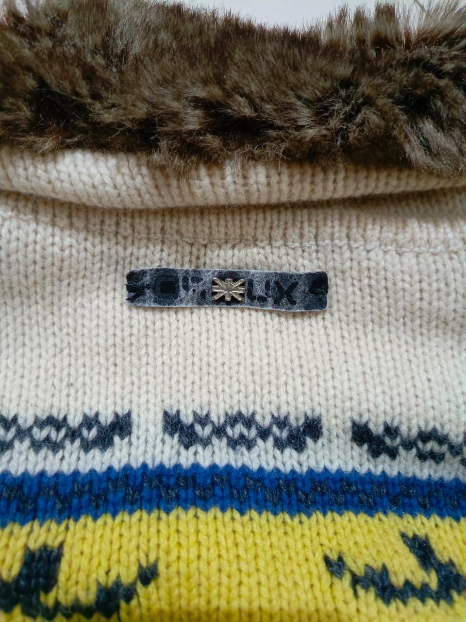 Aran Isles Knitwear Vintage Crux Raccoon Neck Fur Knit 2 Deer Size US S / EU 44-46 / 1 - 6 Thumbnail