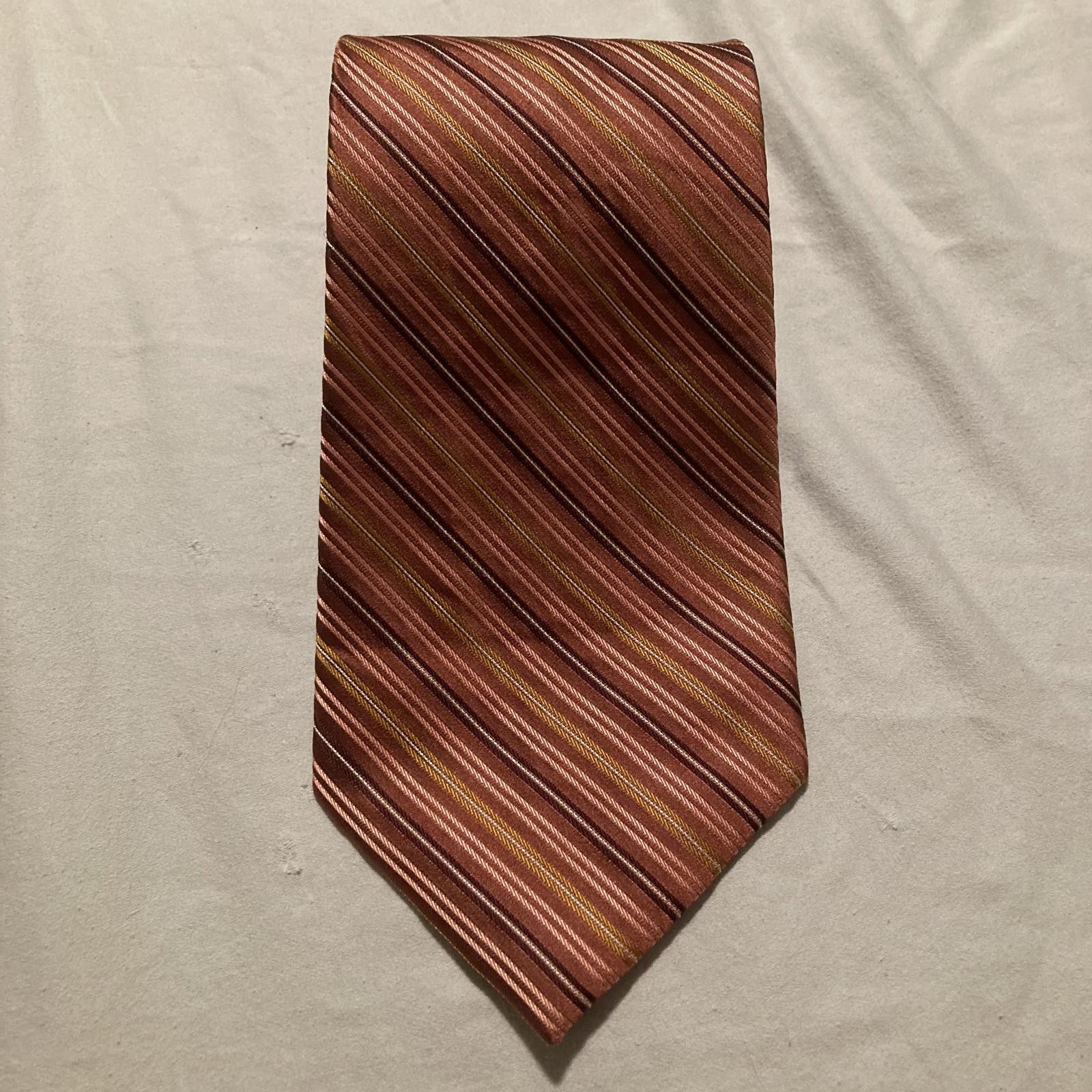 Liz Claiborne NWOT Claiborne Striped Silk Tie 58/4 Size ONE SIZE - 1 Thumbnail