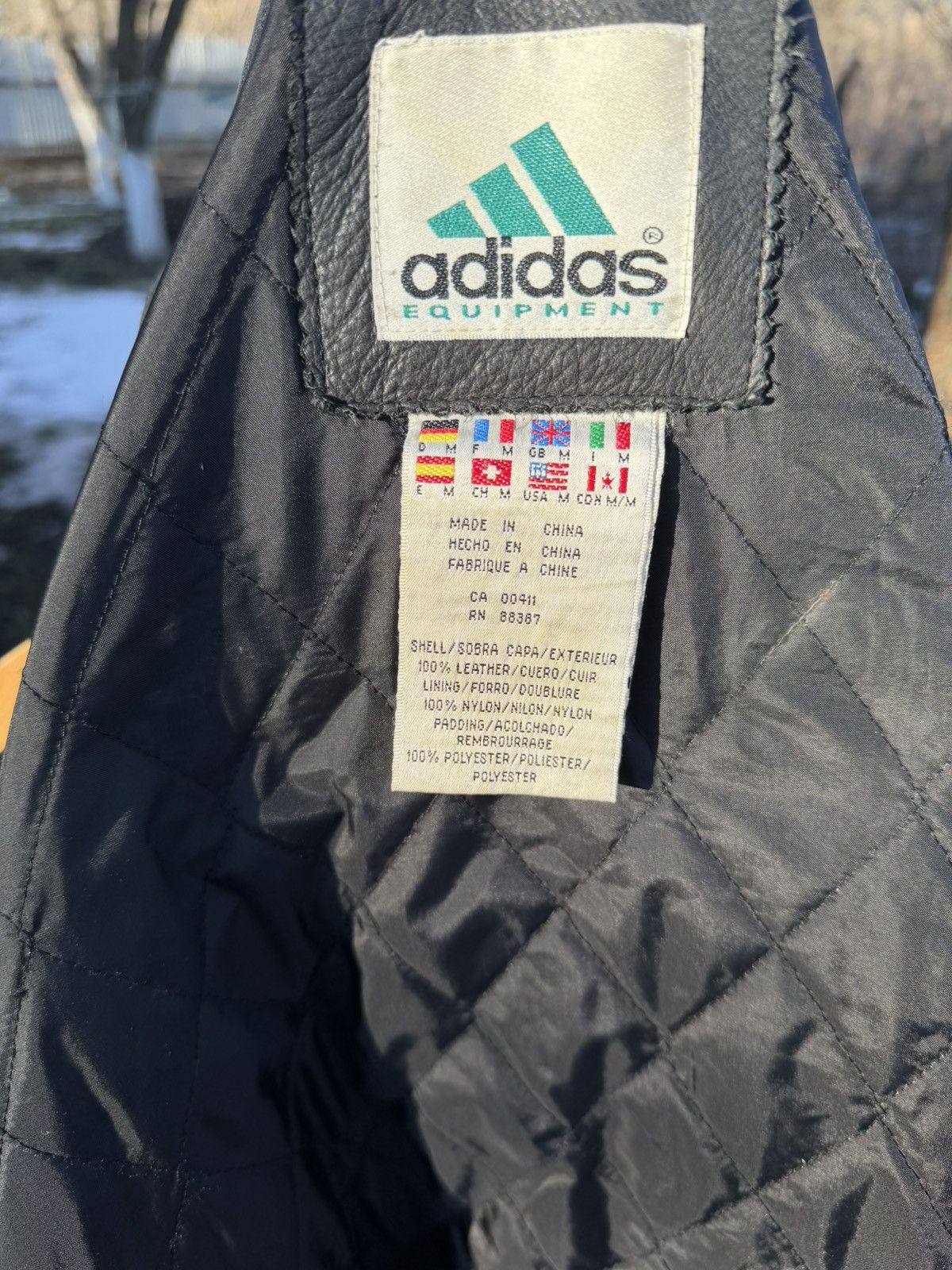 Adidas Vintage adidas equipment leather jacket ss90 Size US M / EU 48-50 / 2 - 6 Thumbnail