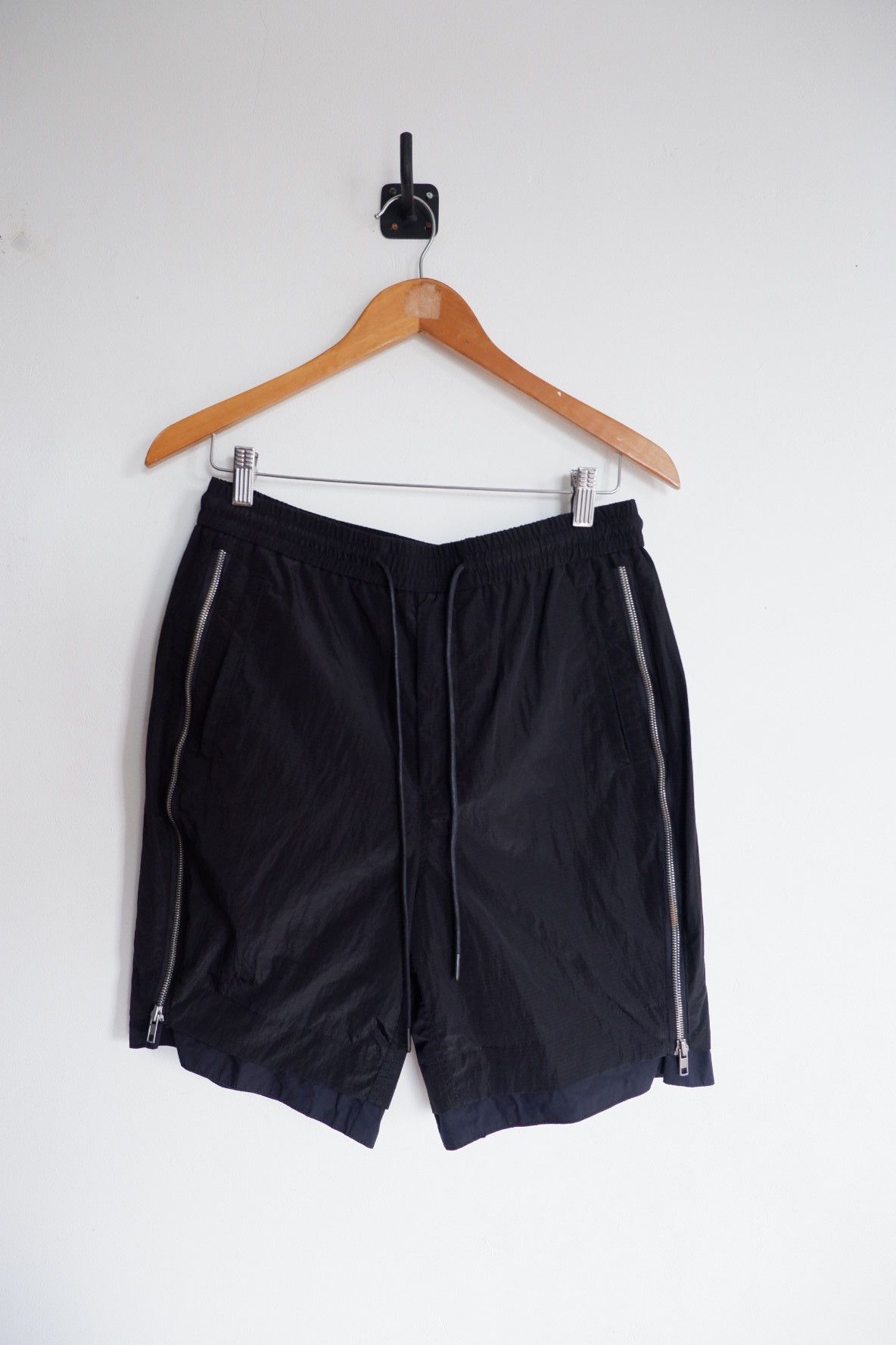 2022 Juun J Nylon Ripstop Zip Double Side Shorts
