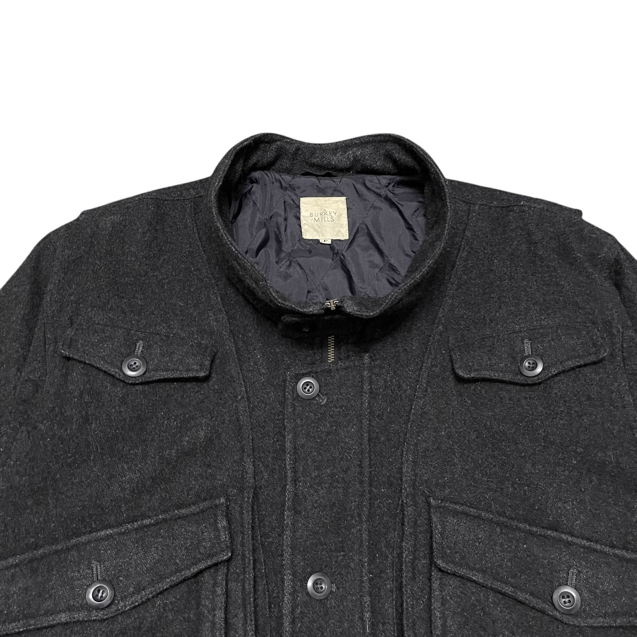 Issey Miyake Vintage Burkey Mills Wool Bomber Style Jacket Issey Miyake Size US M / EU 48-50 / 2 - 2 Thumbnail