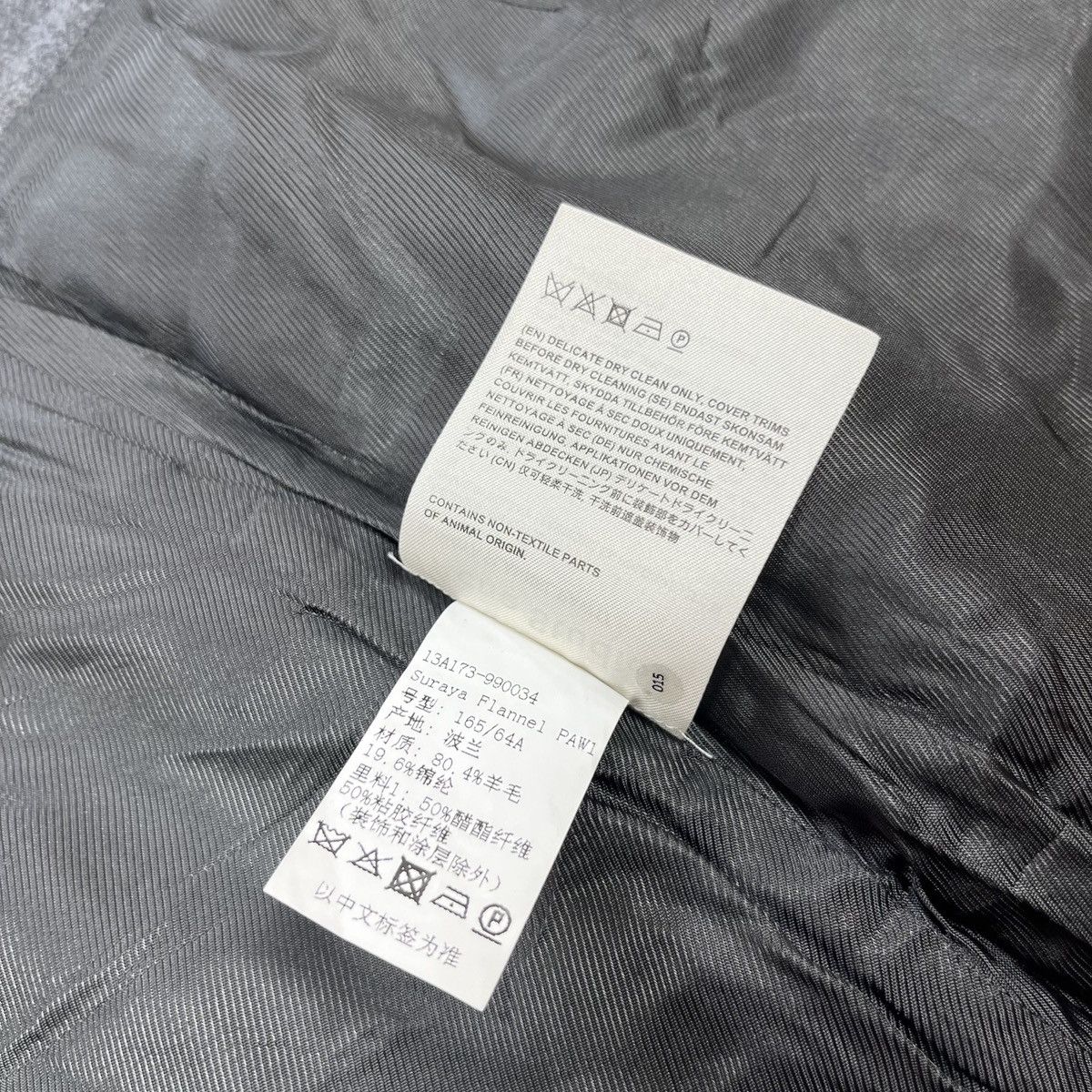 Acne Studios Acne Studios Suraya Flannel Mini Skirt Wool Size 34 Zip Gray Size 34" / US 12 / IT 48 - 9 Thumbnail