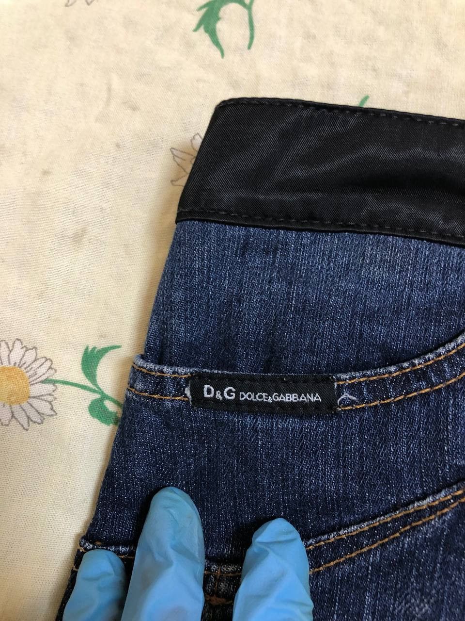 Dolce & Gabbana Dolce & Gabbana Women's Blue and Navy Skirt Size 32" / US 10 / IT 46 - 11 Thumbnail
