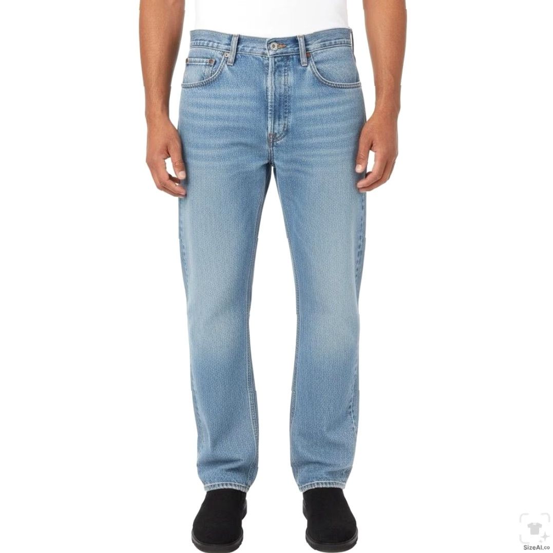 Levi's Vintage Levi's 550 Jeans Mens 32x33 Light Blue Denim Relaxed Tapered 5-Pocket Logo Zip Fly USA 90s Style Mens Size US 32 / EU 48 - 4 Thumbnail