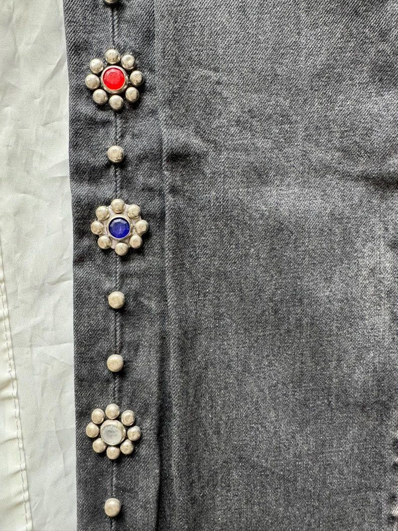 Kapital Kapital Black Denim Jeans with Bead Detail-2506 Size US 32 / EU 48 - 2 Thumbnail