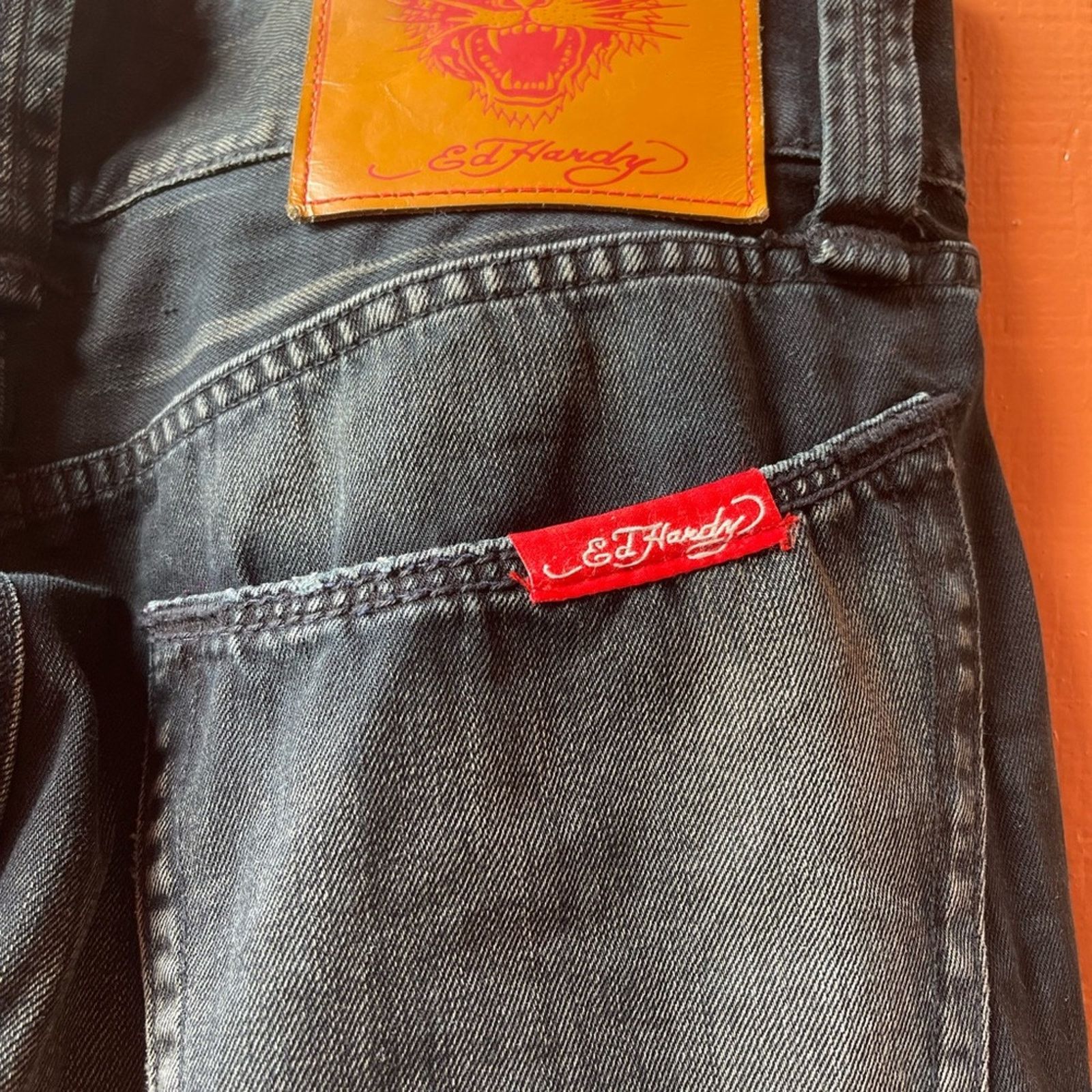 Ed Hardy Ed hardy By Christian Audigier jeans Sz 36x32 Silver Tiger Size US 36 / EU 52 - 9 Thumbnail