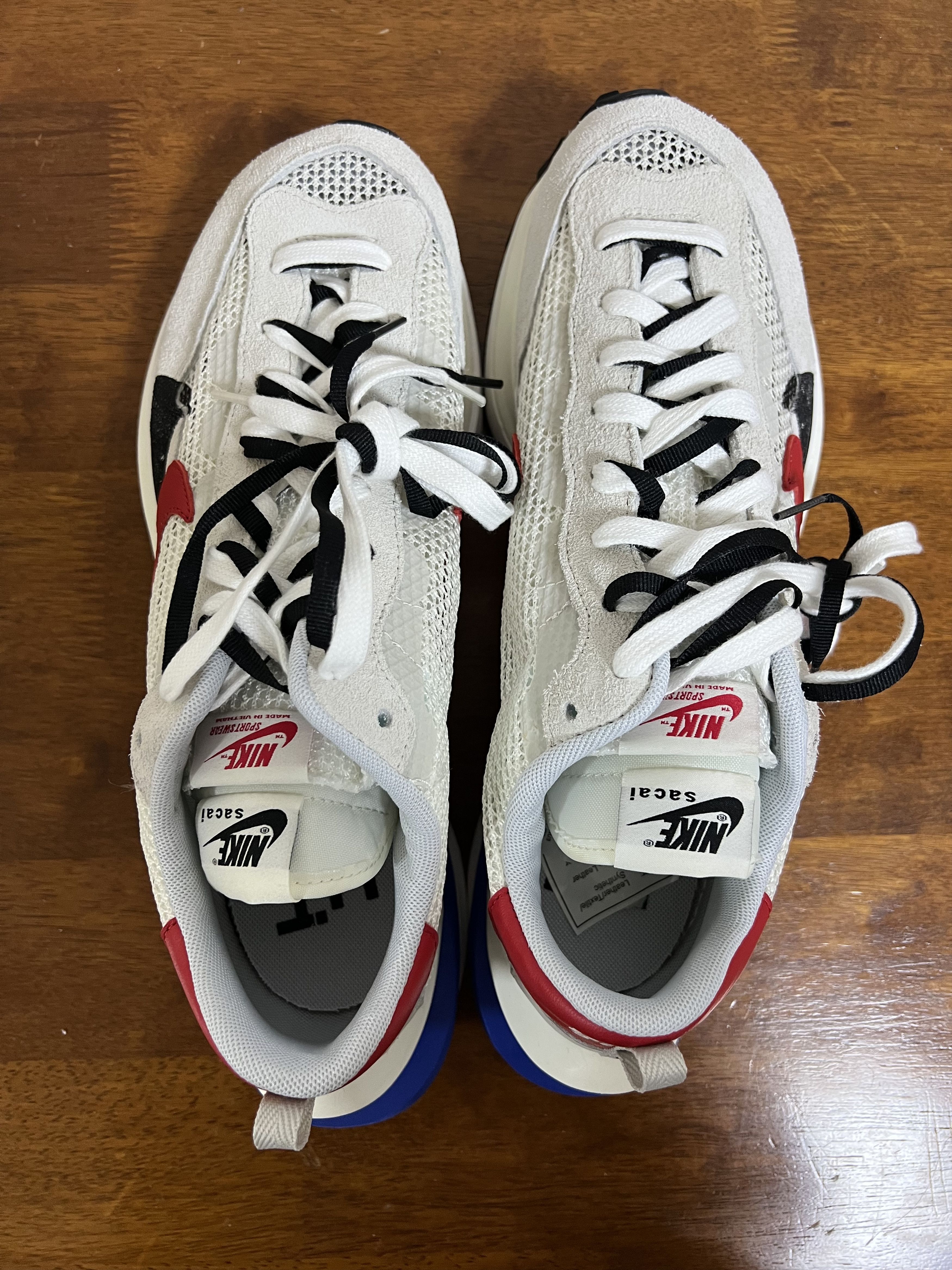 Nike × Sacai 💚 2020 Sacai x Nike Vaporwaffle Sail/Sport Fuchsia NEW Size US 11 / EU 44 - 5 Thumbnail