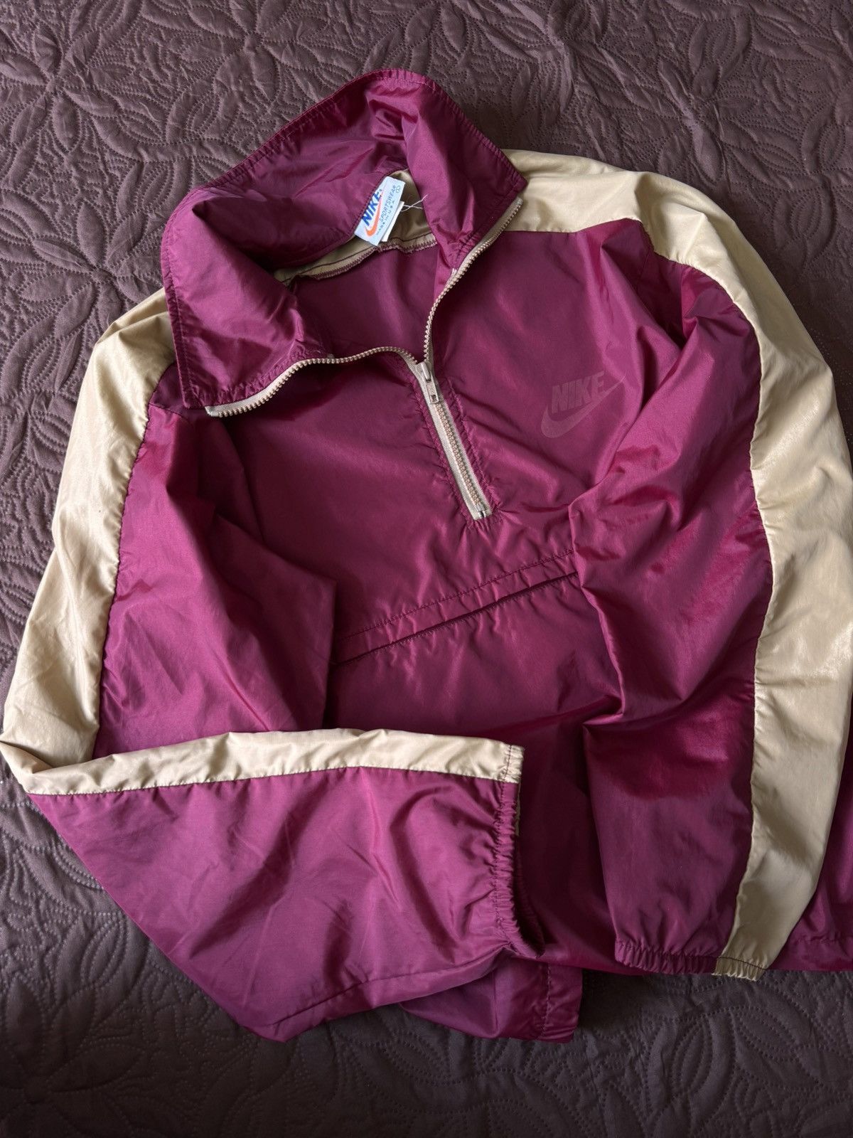 Nike vintage 80s Nike anorak light jacket one layer windbreaker Size US L / EU 52-54 / 3 - 1 Thumbnail