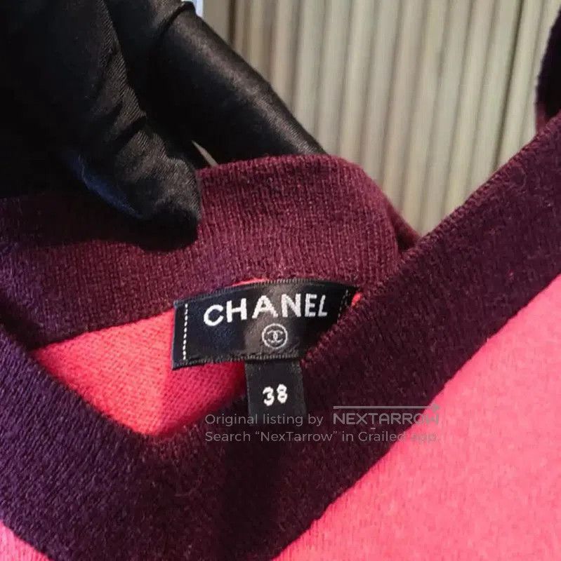 Chanel Chanel Pink Cashmere Pullover Sweater . Size S / US 4 / IT 40 - 7 Thumbnail