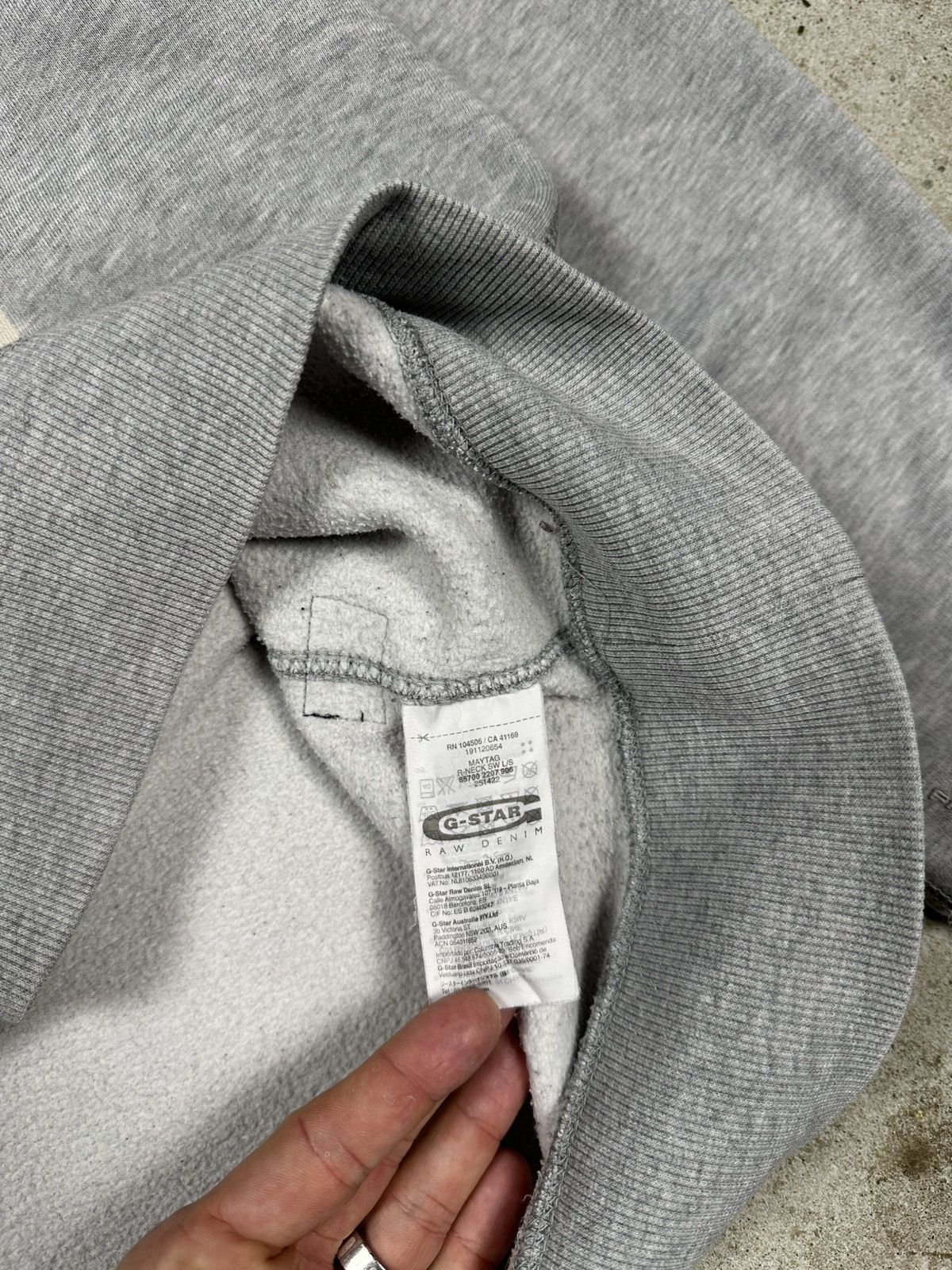 G-Star × Japanese Brand × Vintage Vintage Y2K G Star Raw 3301 Grey Crewneck Sweatshirt Size US XL / EU 56 / 4 - 6 Thumbnail