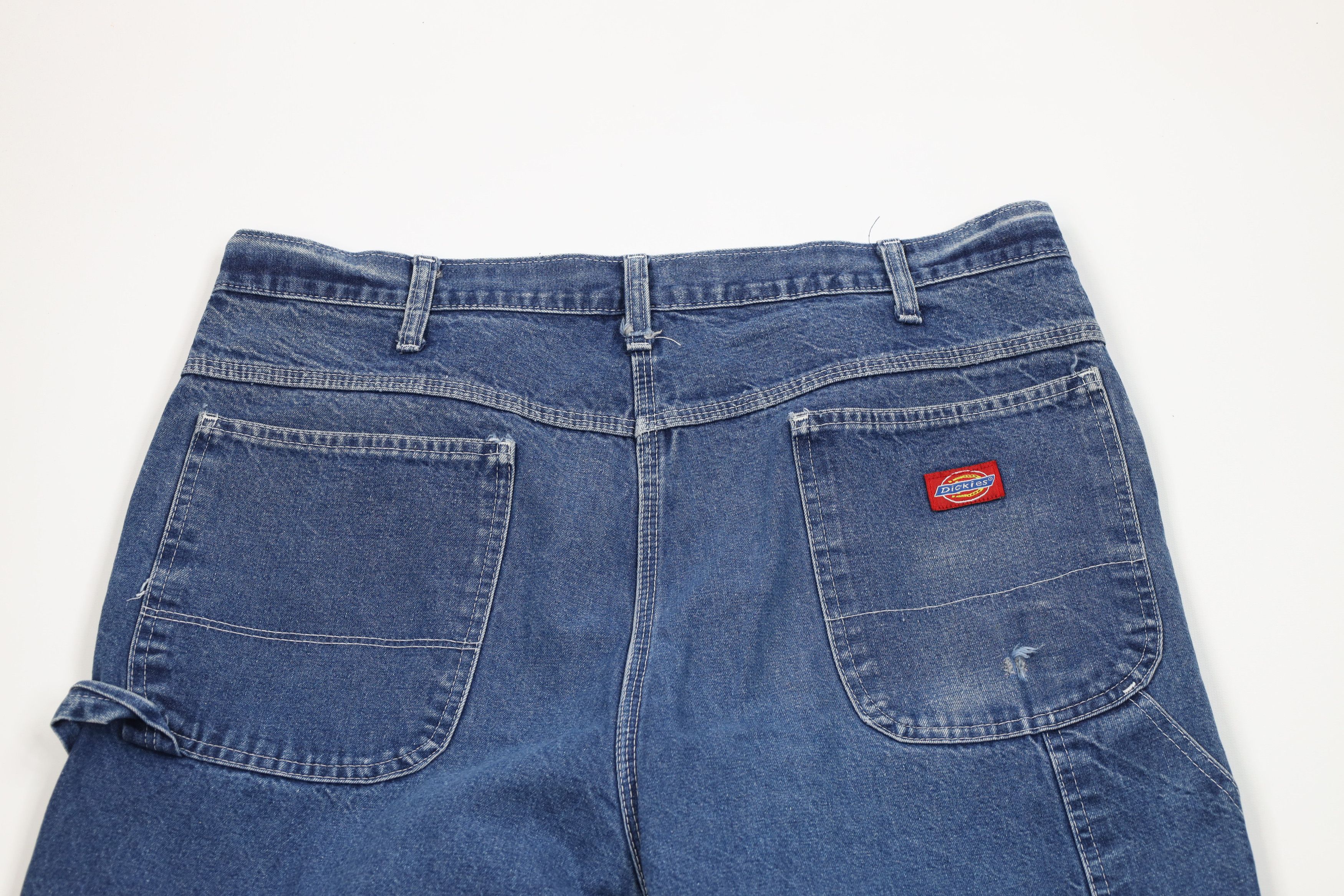 Dickies Vintage 90s Dickies Workwear Wide Leg Dungaree Denim Jeans Size US 38 / EU 54 - 12 Thumbnail