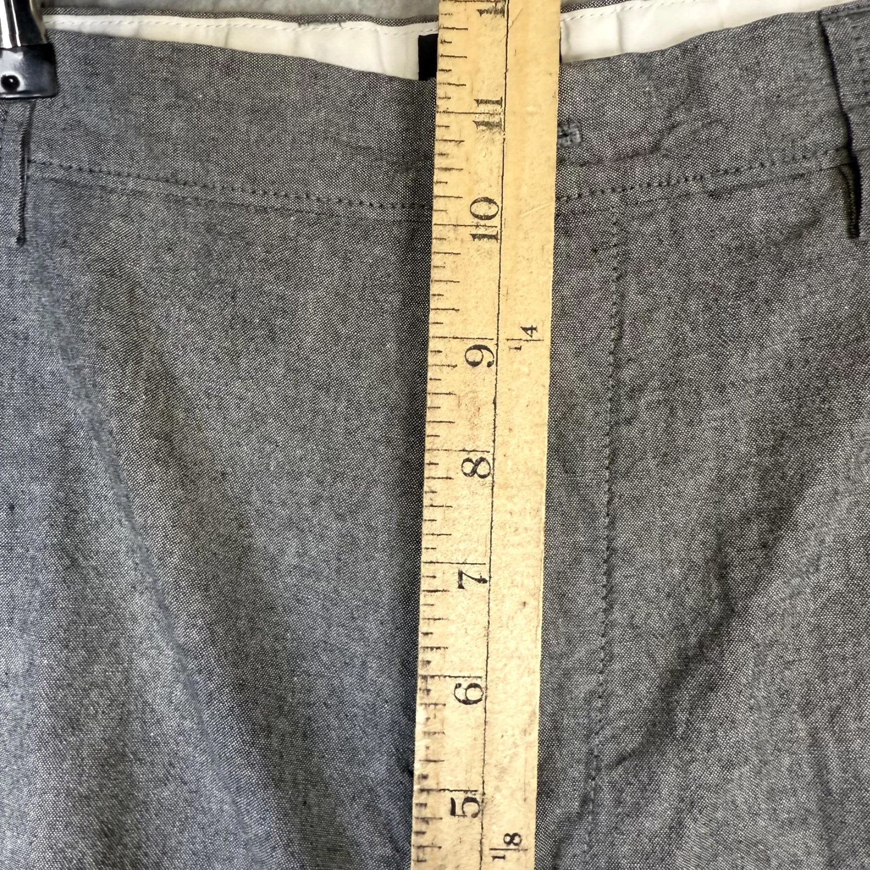 J.Crew J.Crew Shorts Chino Flat Front Rivington Gray Cotton Men 35 Regular Size Gray Mens Size US 35 - 5 Thumbnail