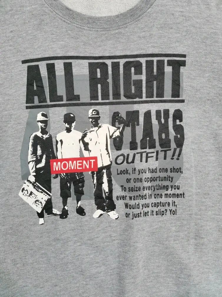 Japanese Brand Rare!!! Double Focus Hip Hop All Right Stars Sweatshirt Size US L / EU 52-54 / 3 - 4 Thumbnail