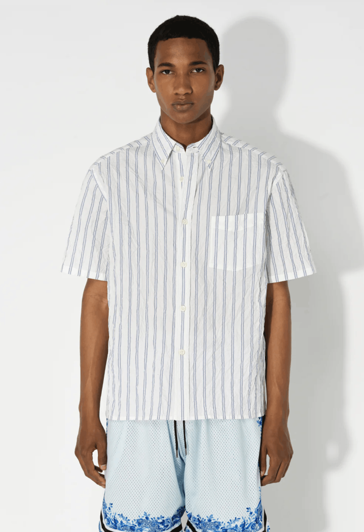 John Elliott Crinkle Short Sleeve Shirt (2022) Size US L / EU 52-54 / 3 - 3 Thumbnail