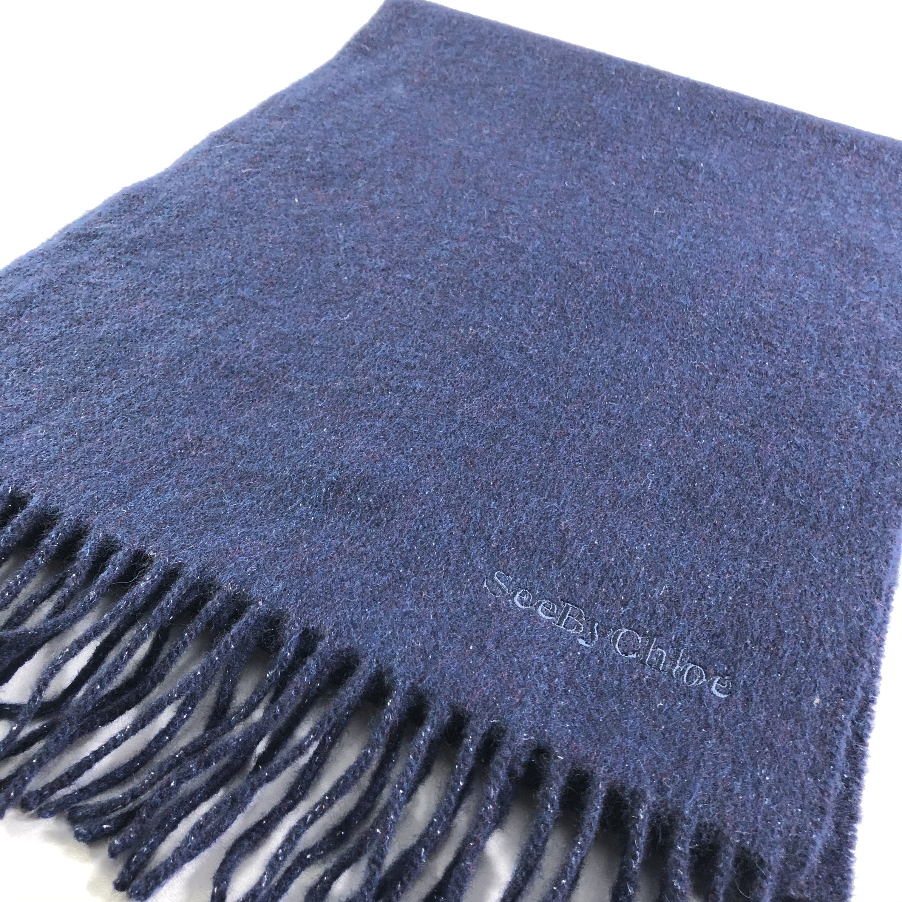Japanese Brand Chloe Cashmere Scarf Muffler Neckwear V2362 Size ONE SIZE - 3 Thumbnail
