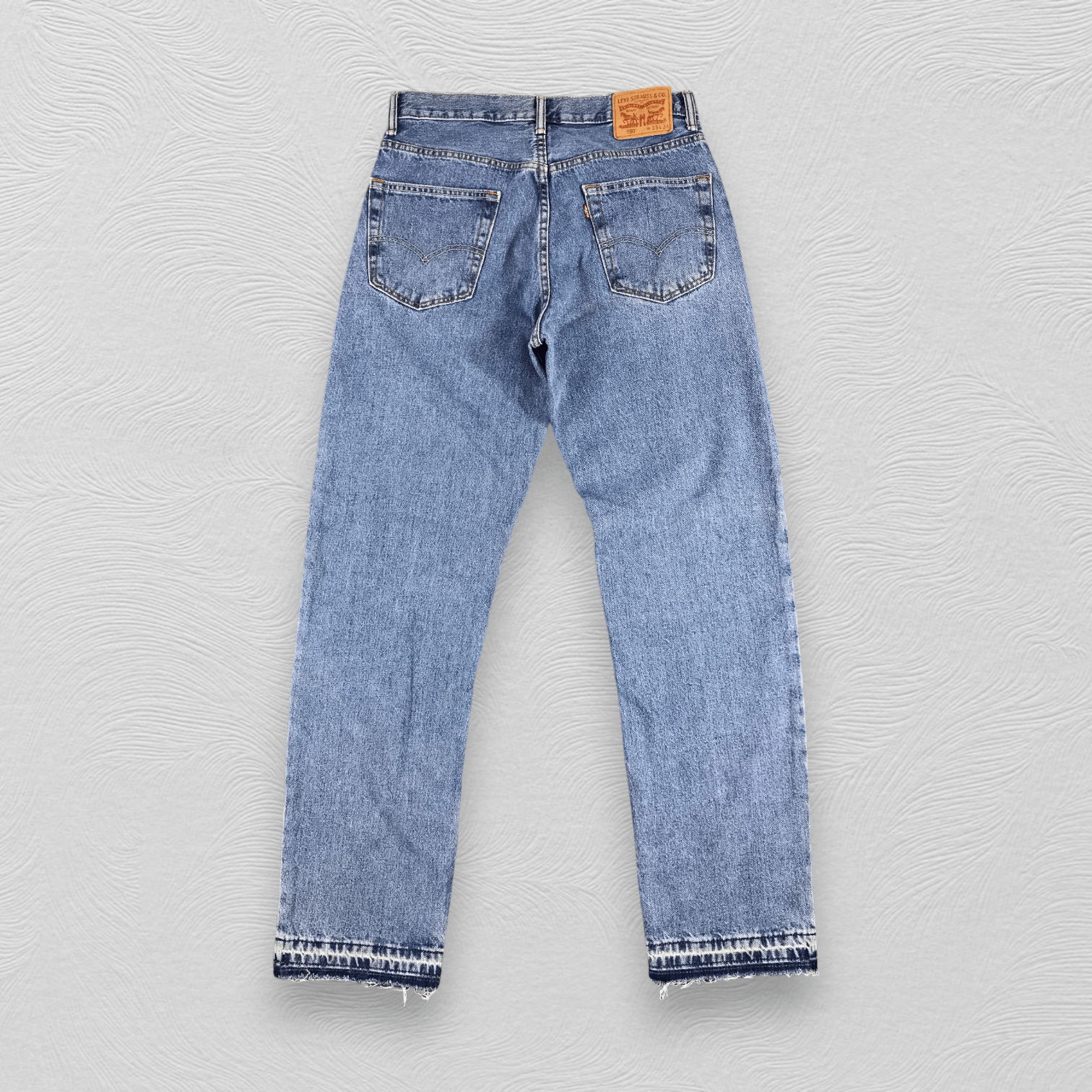Levi's Vintage Levi's 550 Jeans Faded Blue Denim KJ414 Size US 33 - 2 Thumbnail
