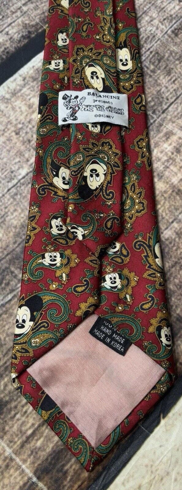 Disney Disney Balancine The Tie Works Silk Neck Tie Paisley 90s Size ONE SIZE - 3 Thumbnail