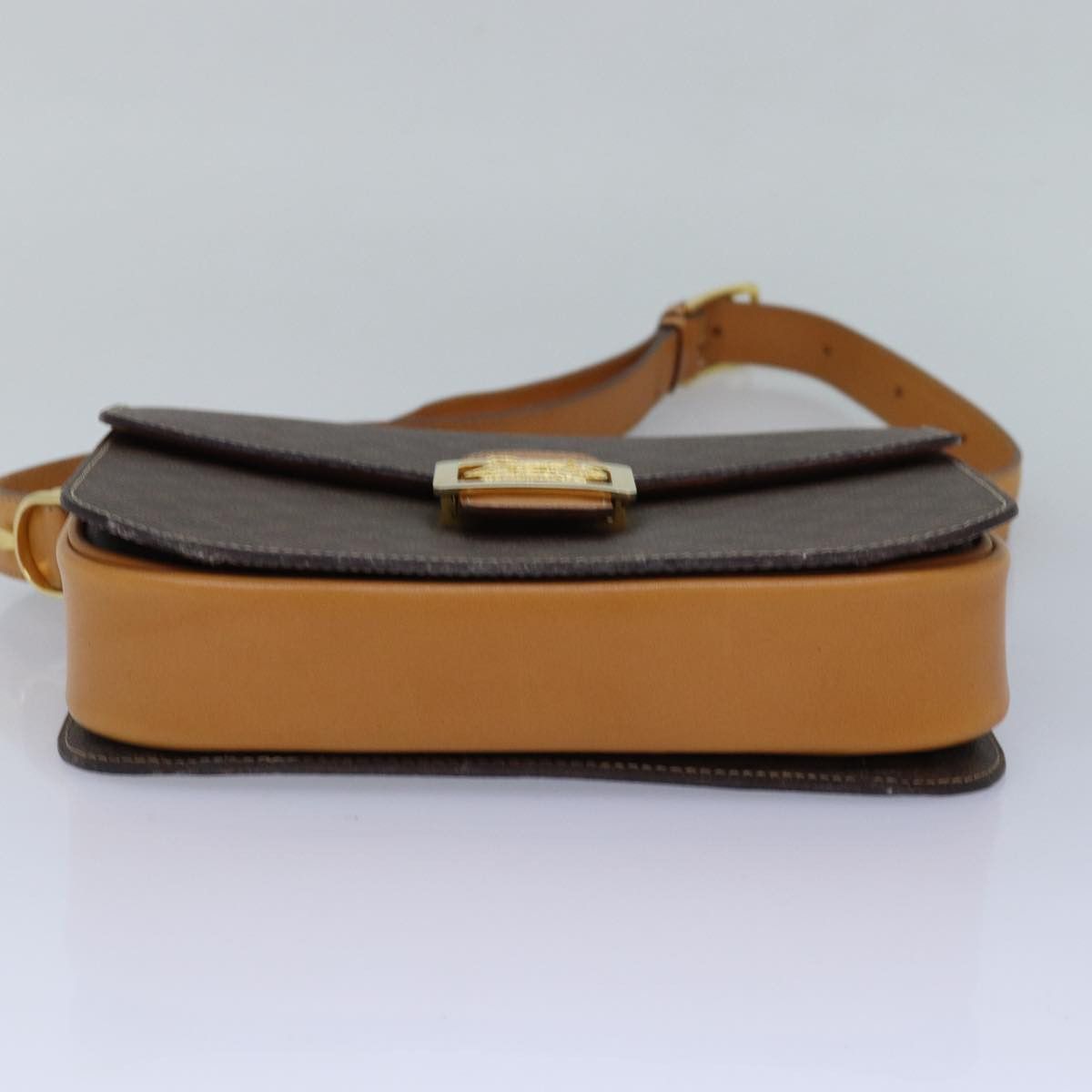Celine CELINE Macadam Canvas Shoulder Bag Pvc Leather Brown Size ONE SIZE - 5 Thumbnail