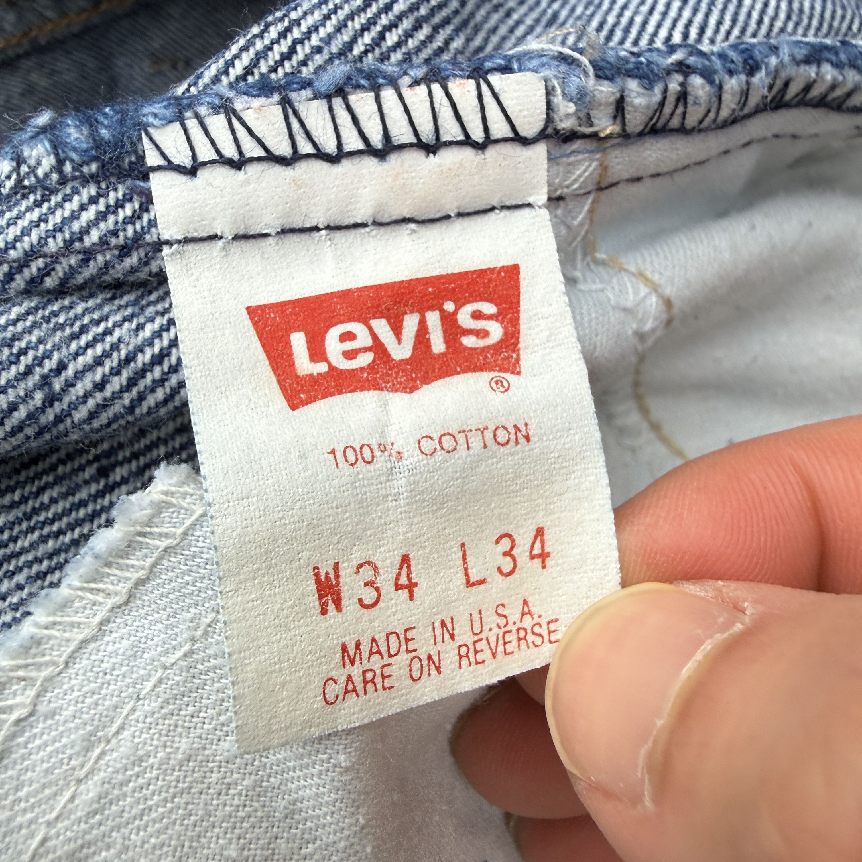 Levi's Vintage Levi 517 Bootcut Jeans Orange Tab Dark Size US 33 - 7 Thumbnail