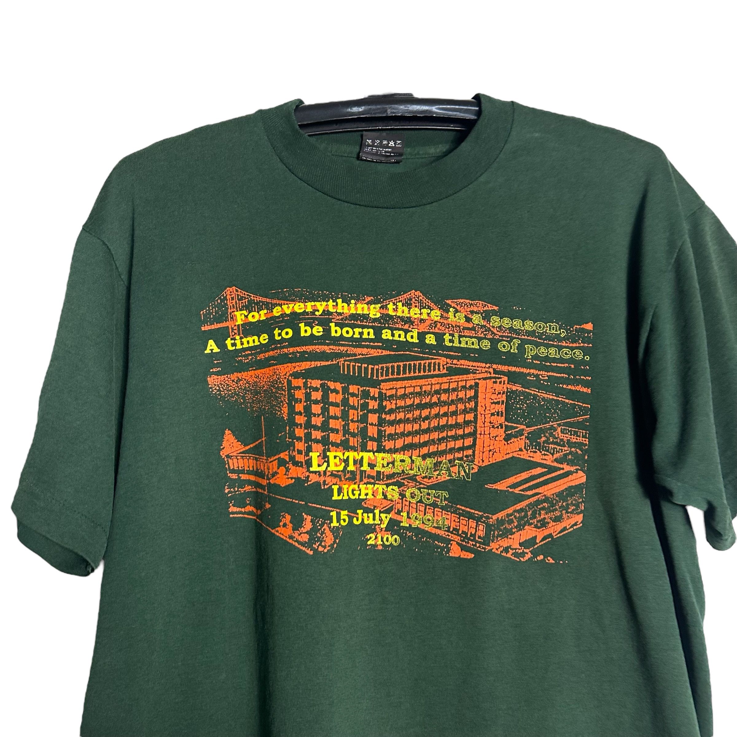 Band Tees 🔥RARE🔥Vintage 90s Late Show David Letterman T-shirt Size US L / EU 52-54 / 3 - 2 Thumbnail