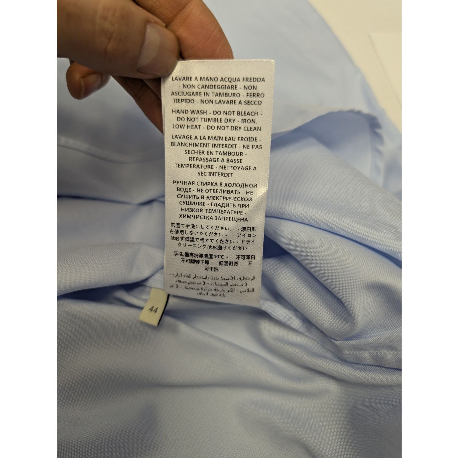 Gucci o1rshd1 Oxford Over Shirt Button up shirt in Baby Blue Size US XL / EU 56 / 4 - 20 Thumbnail