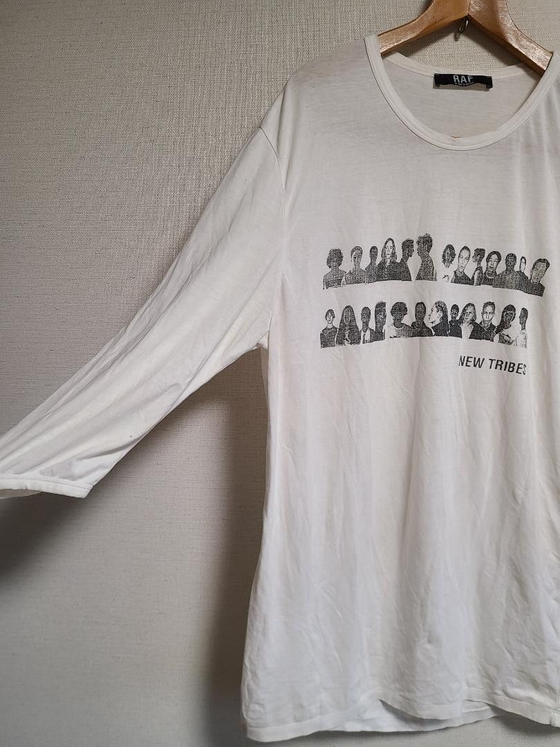 Raf by Raf Simons "New Tribes" 3/4 Sleeve Tee Size US L / EU 52-54 / 3 - 4 Thumbnail