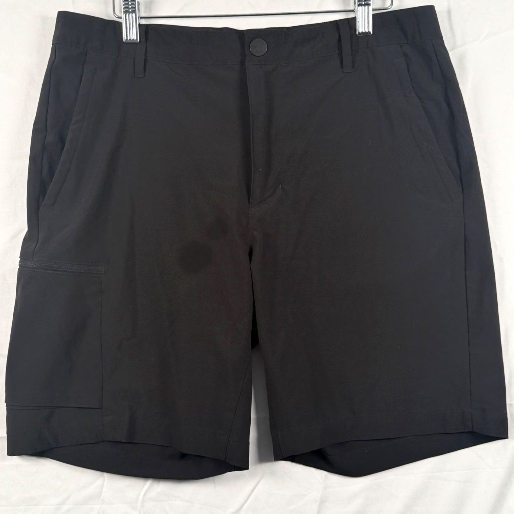 Vintage All in Motion Mens 34 Golf Shorts Black Stretch Cargo Pocket Commuter Hiking 8in Size US 34 / EU 50 - 2 Thumbnail