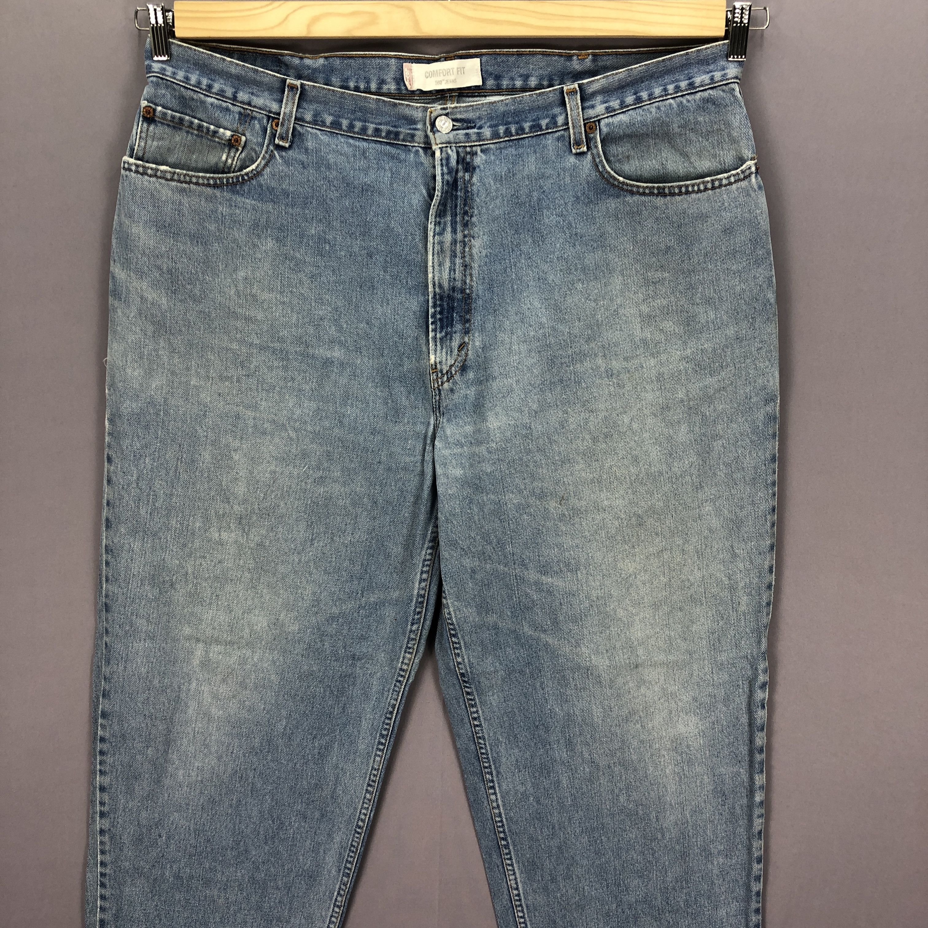 Levi's × Vintage Vintage Levis 560 Baggy Faded Jeans Levi's Light Wash Denim Size US 42 / EU 58 - 3 Thumbnail