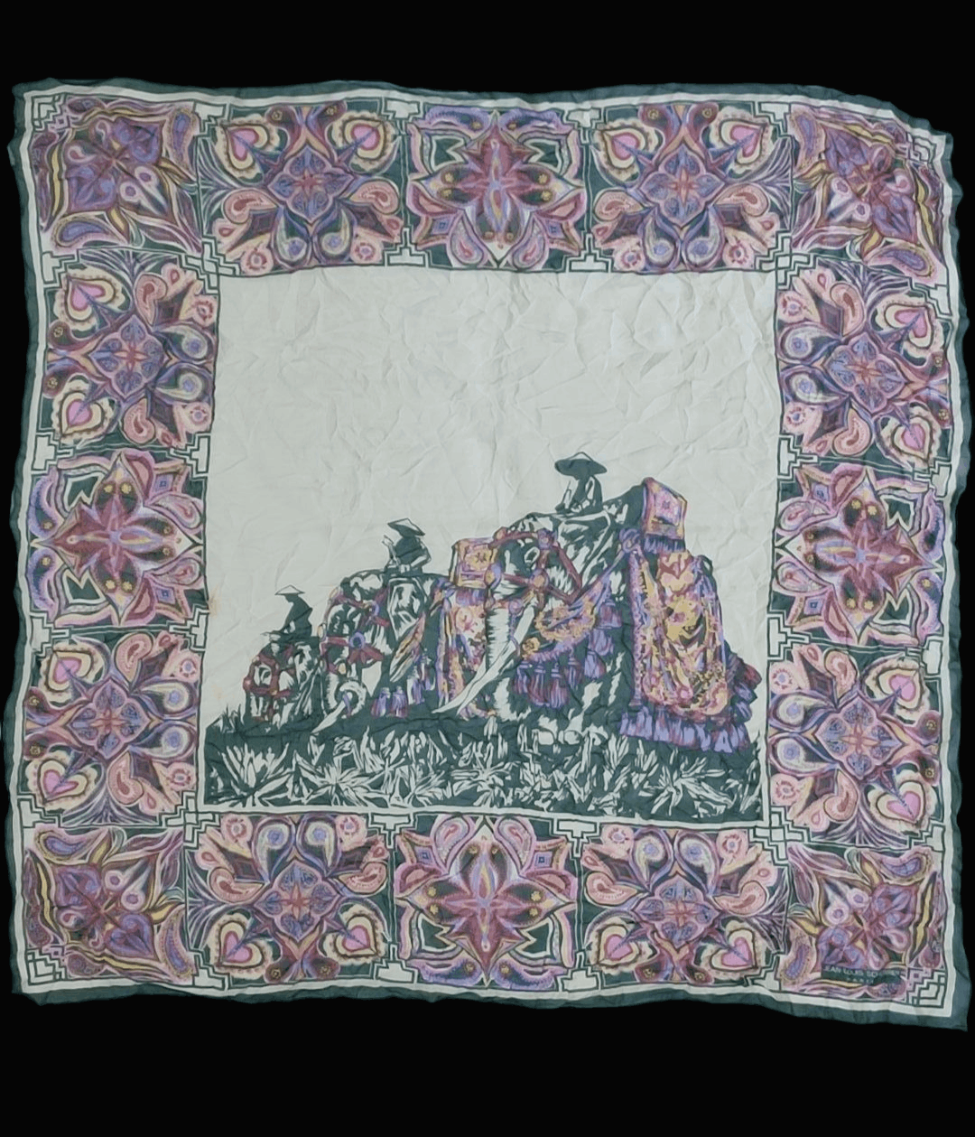 Jean-Louis Scherrer Jean-Louis Paris Silk Scarf Size ONE SIZE - 1 Thumbnail