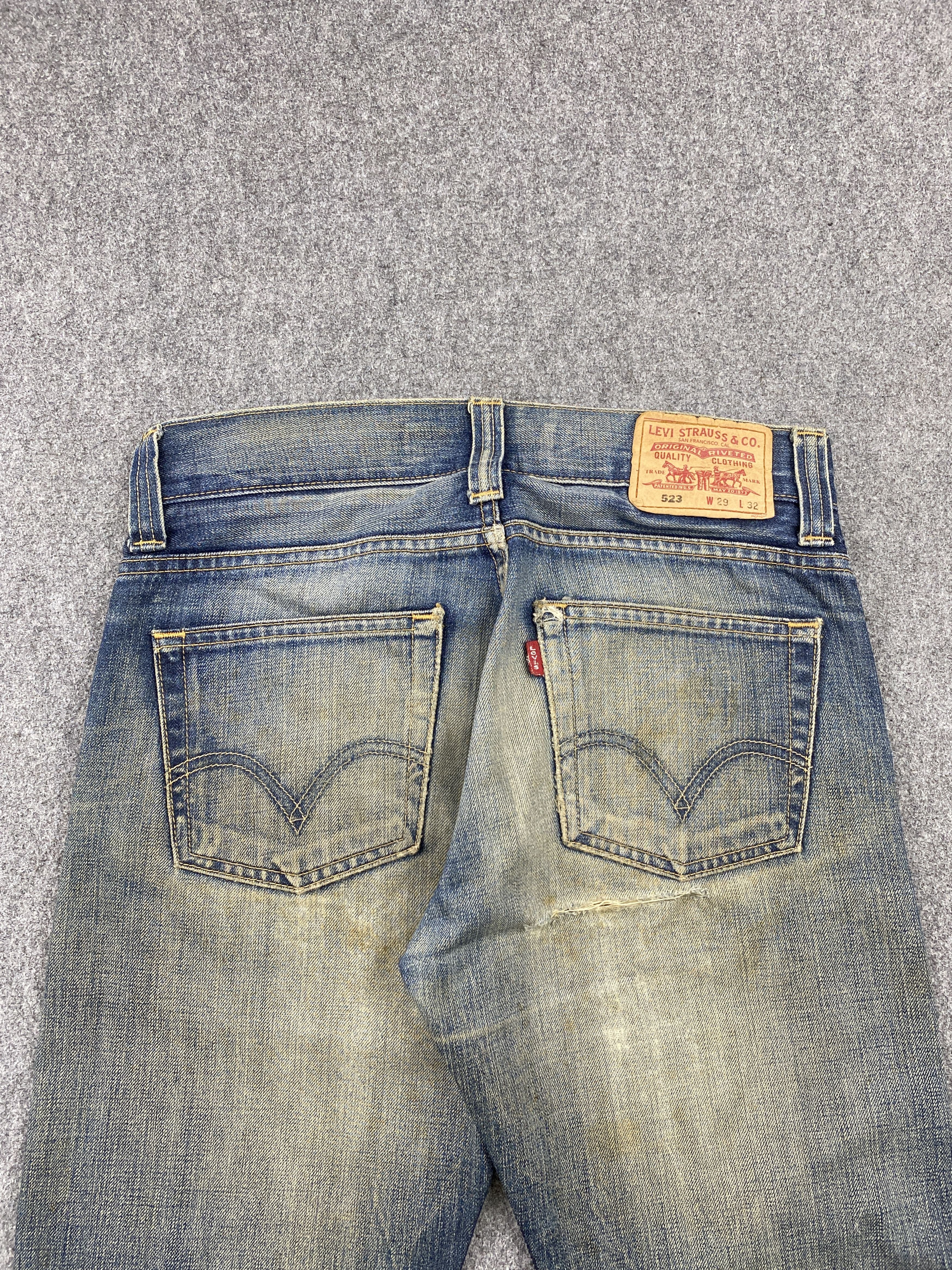 Levi's × Vintage Rusty Vintage 90s Levis 523 Faded Blue Jeans Size US 31 - 4 Thumbnail