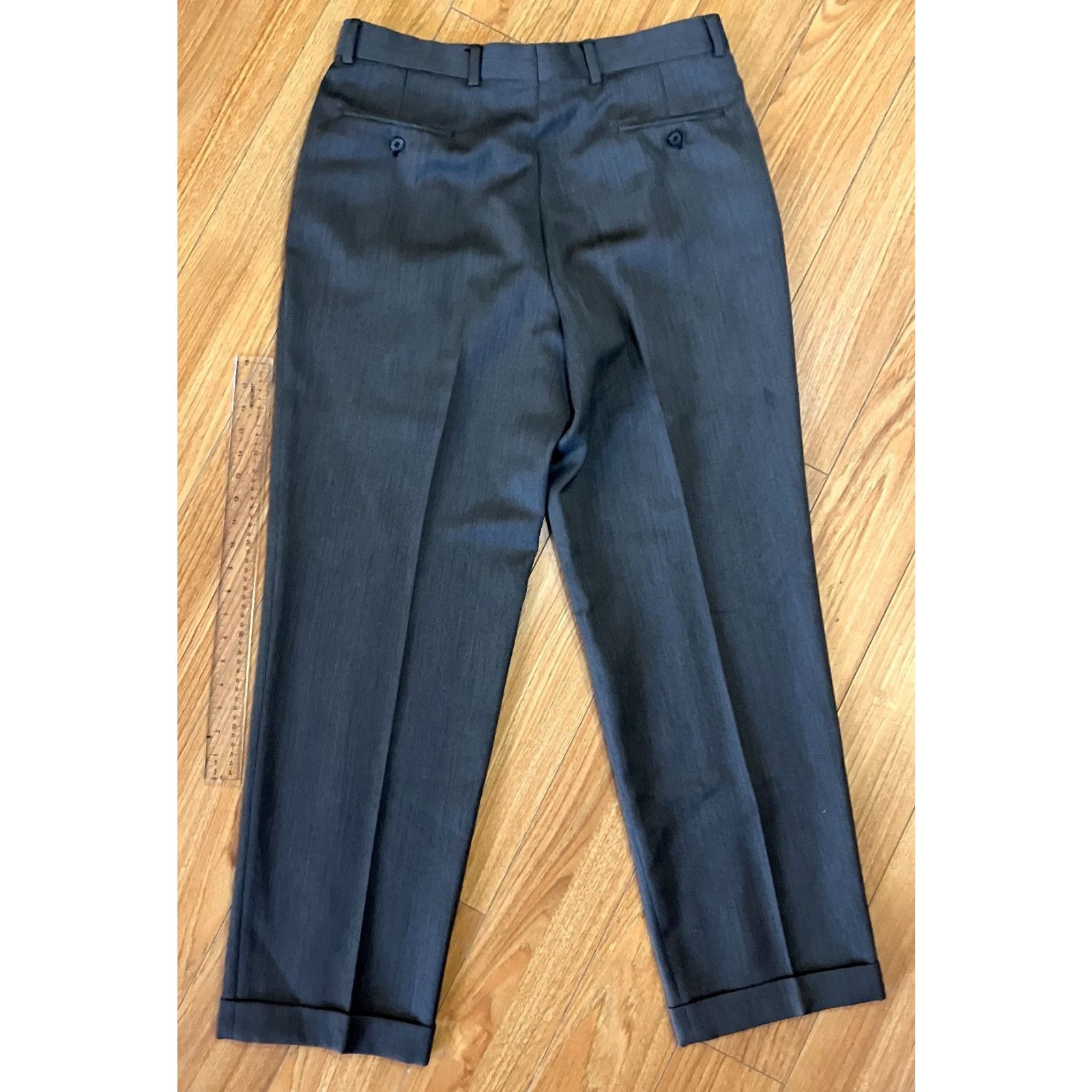 Joseph Abboud Vtg Joseph Abboud Suit 41L 100% Wool Charcoal - Nordstrom Size 40L - 7 Thumbnail