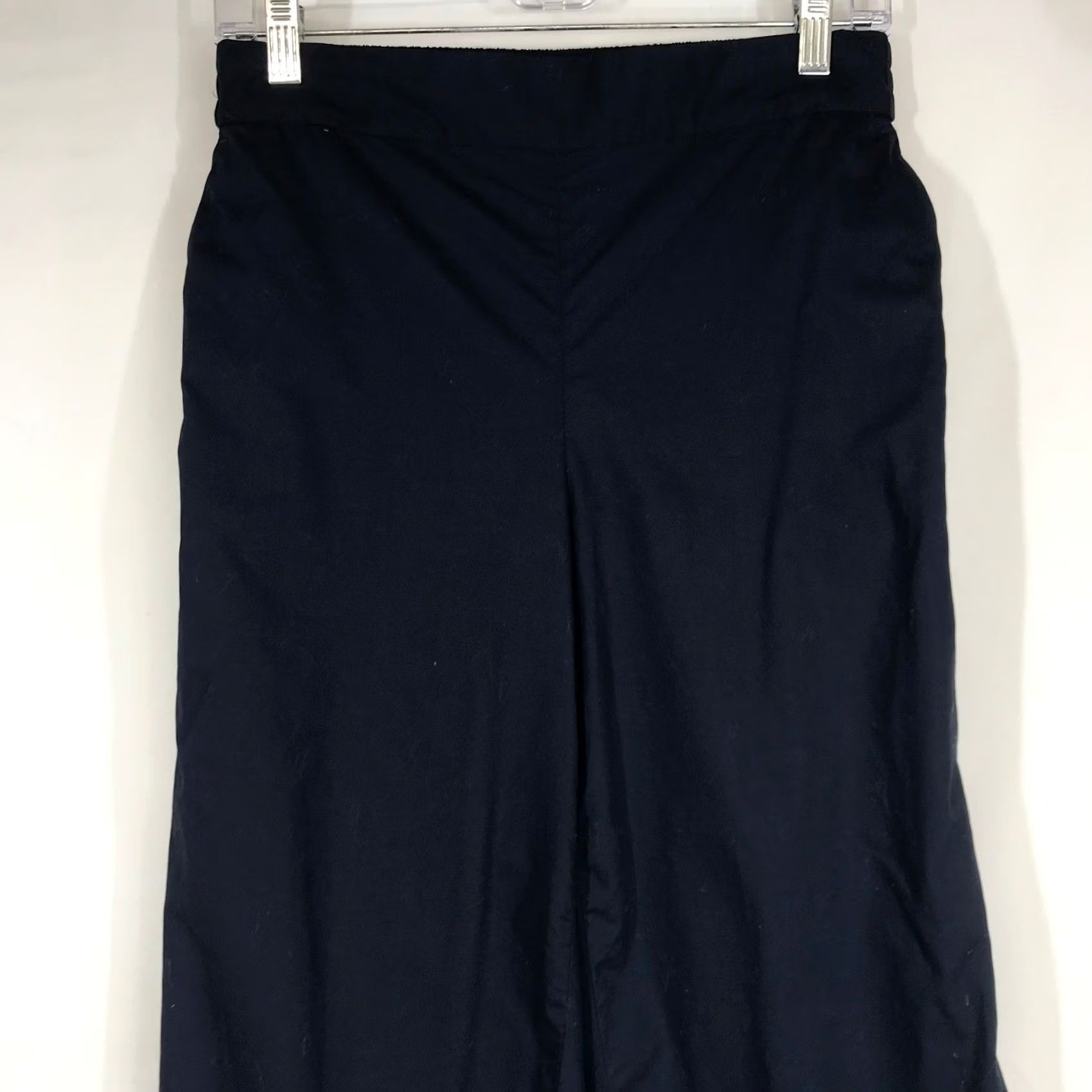 Talbots Talbots Blue Navy Wide Leg Culotte Pants Petite SP Eyelet Lace Hem Size 28" / US 6 / IT 42 - 2 Thumbnail