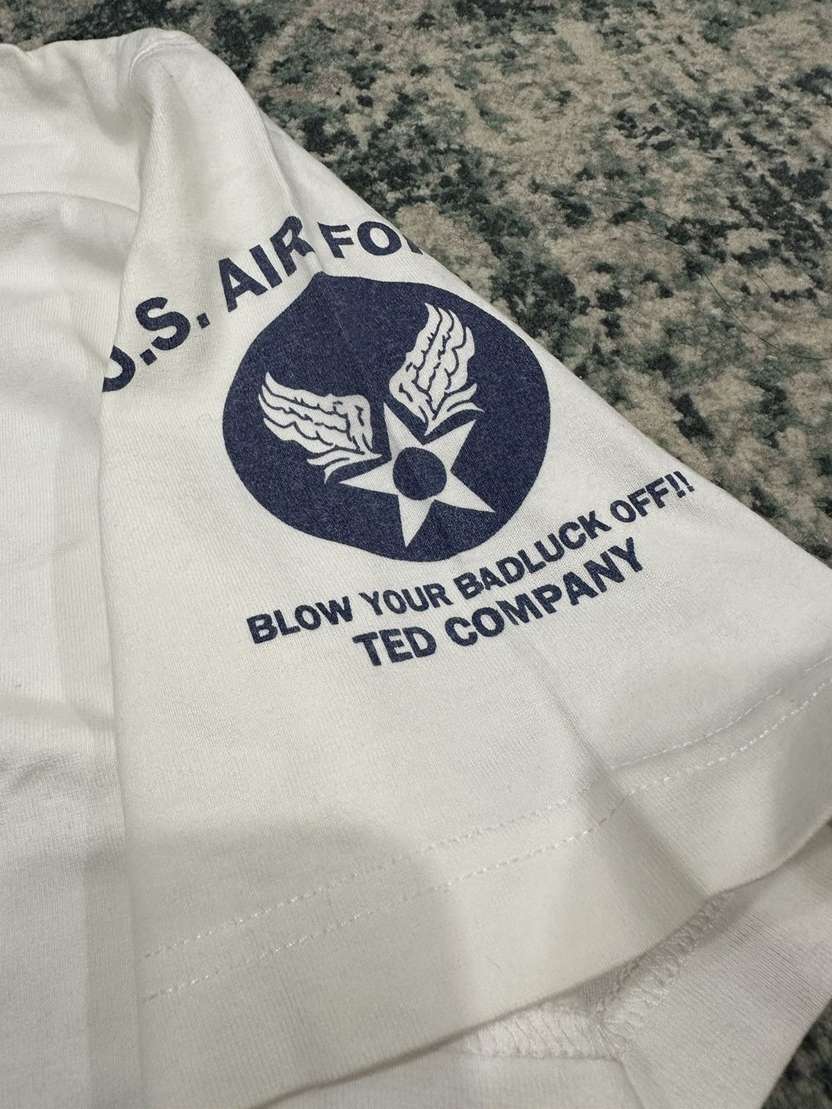Buzz Rickson's × Tedman Vintage Ted-Company Tedman U.S Airforce White T shirt Medium Size US M / EU 48-50 / 2 - 6 Thumbnail