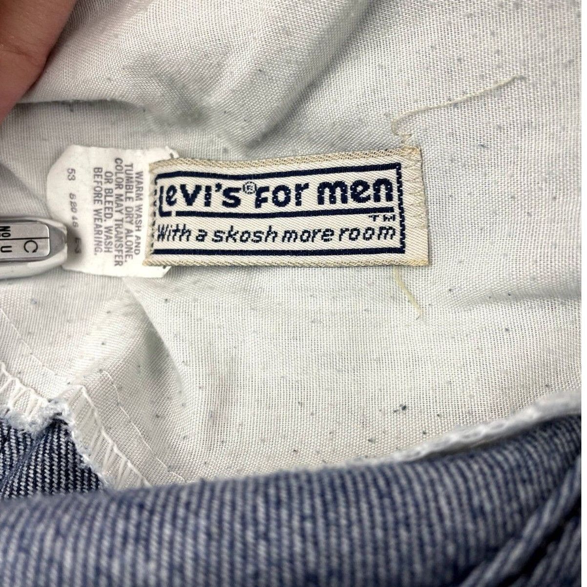 Levi's × Vintage 70s LEVI'S Orange Tab "Skosh More Room" Mens jeans 33x31 Size US 33 - 6 Thumbnail