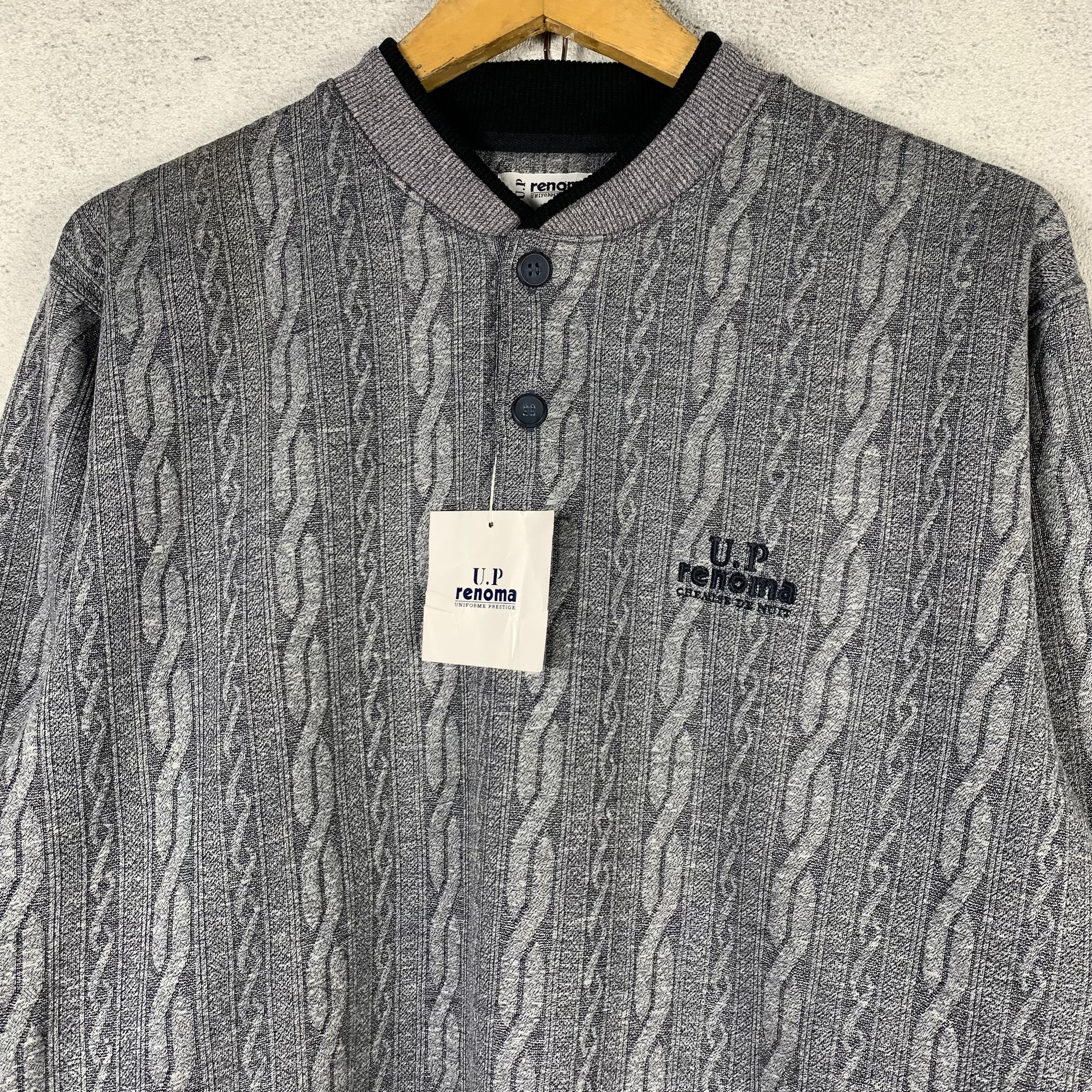 Renoma Vintage 90s Renoma Sweatshirt Crewneck Cable Pattern Size US M / EU 48-50 / 2 - 3 Thumbnail