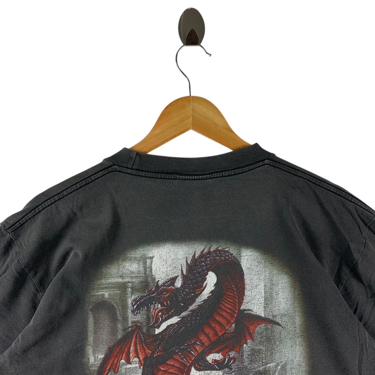 Japanese Brand × Vintage Vintage SEBEN ZERO ONE dragon & skull printed tee Size US L / EU 52-54 / 3 - 11 Thumbnail