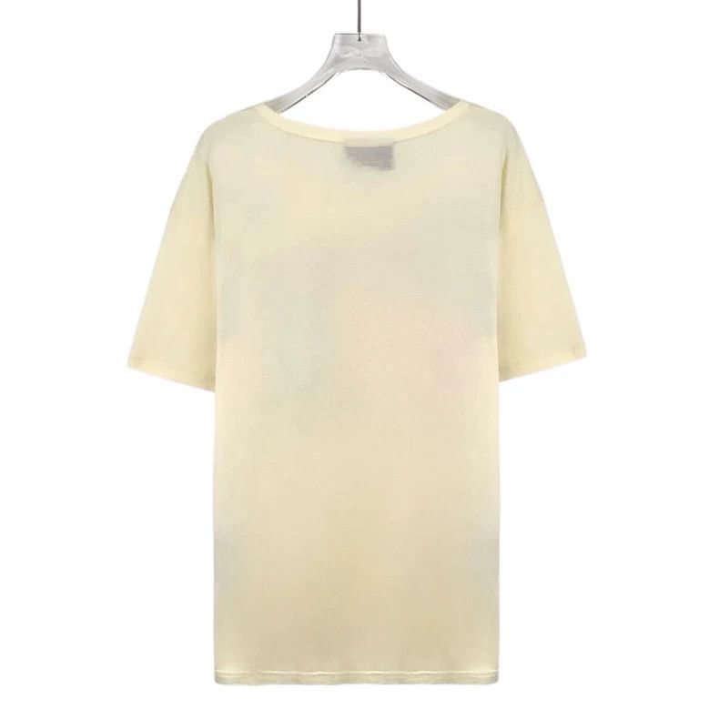 Gucci Gucci Beige tiger sequin logo letter print cotton round-ne Size US M / EU 48-50 / 2 - 2 Thumbnail