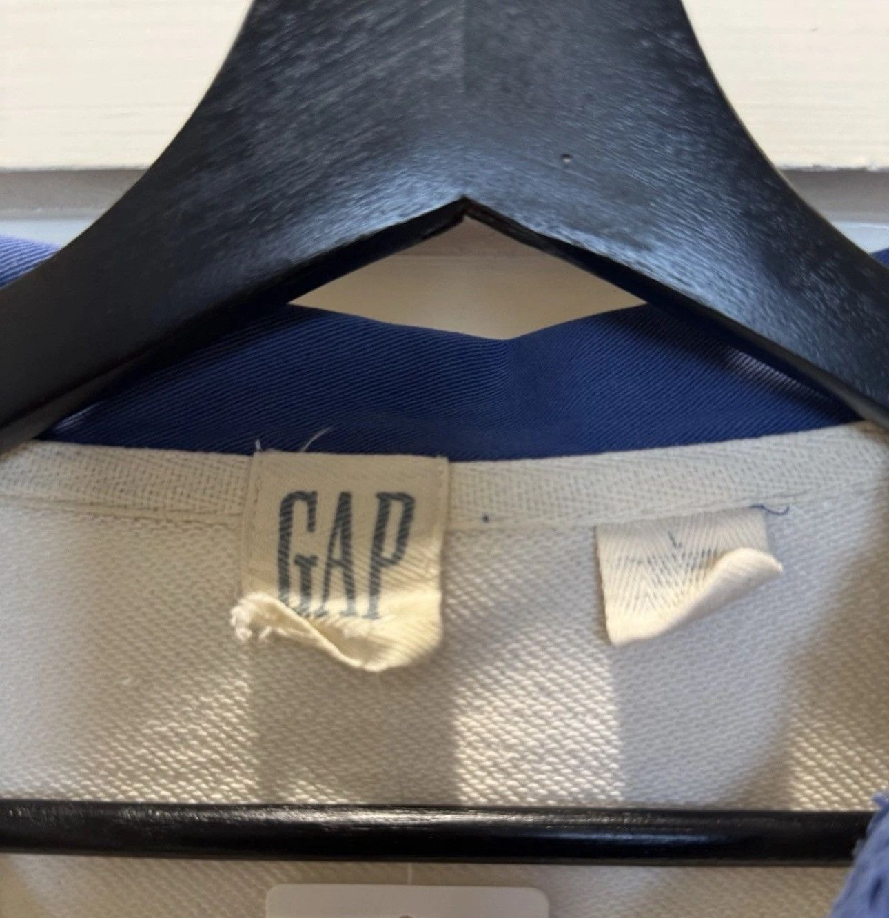 Gap VTG Gap Rugby Polo Shirt L Distressed White Green Faded Size US L / EU 52-54 / 3 - 4 Thumbnail