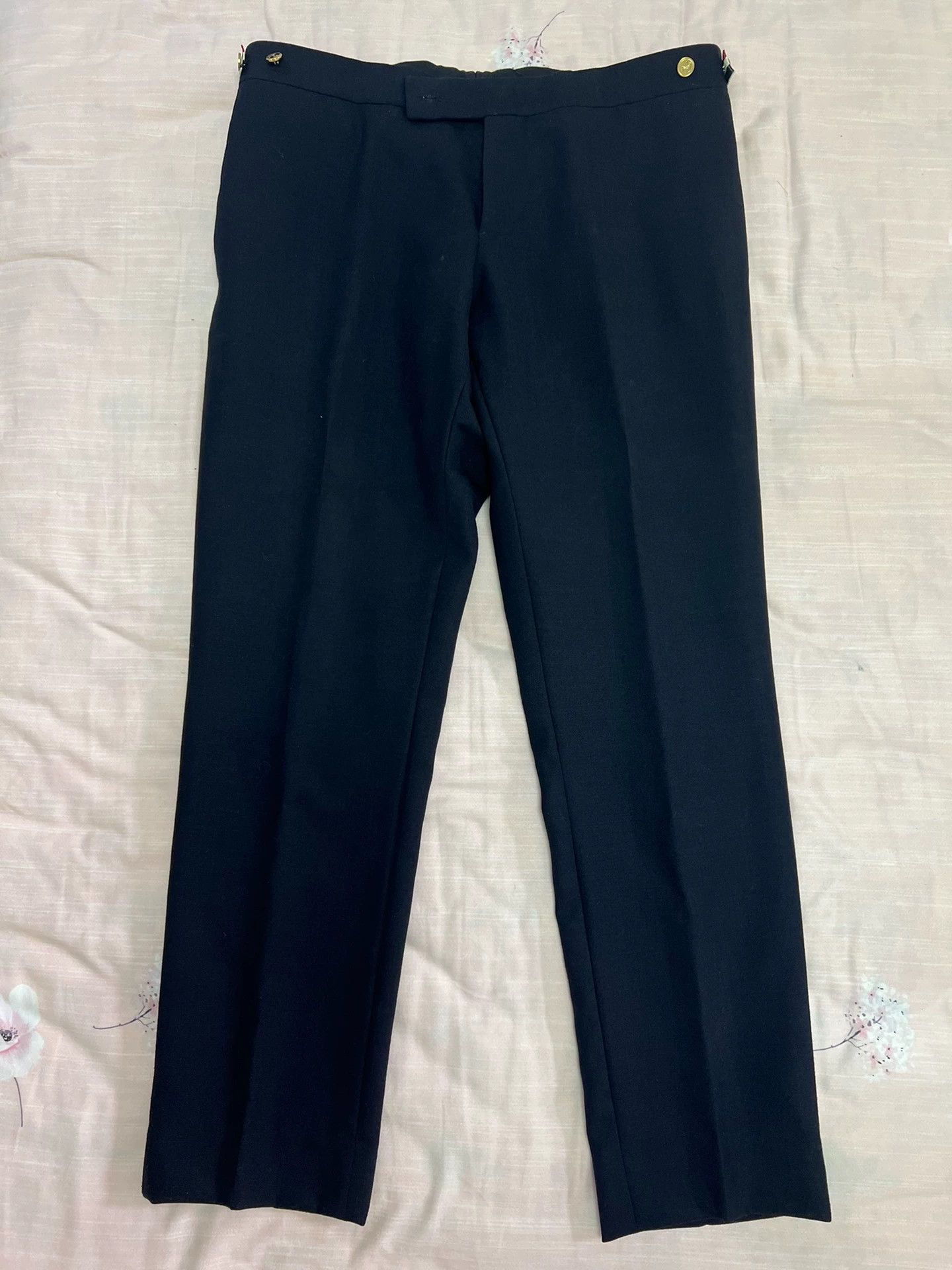 Thom Browne Thom Browne Basic Wool Trousers Navy 4 Men's Size US 36 / EU 52 - 2 Thumbnail