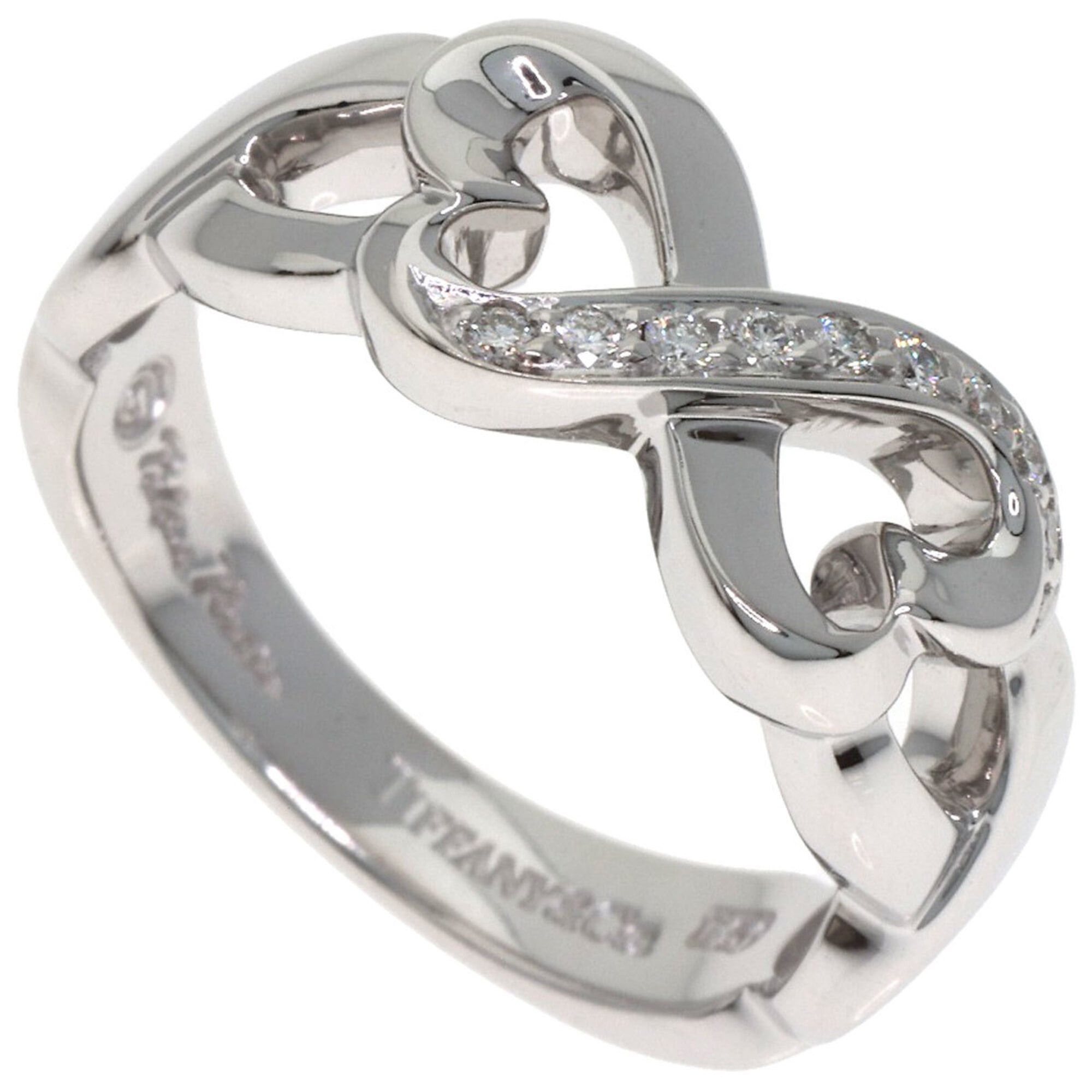 Tiffany & Co. Tiffany & Co. Double Loving Heart Diamond Ring, 18K White Gold, Women's. Size ONE SIZE - 1 Thumbnail