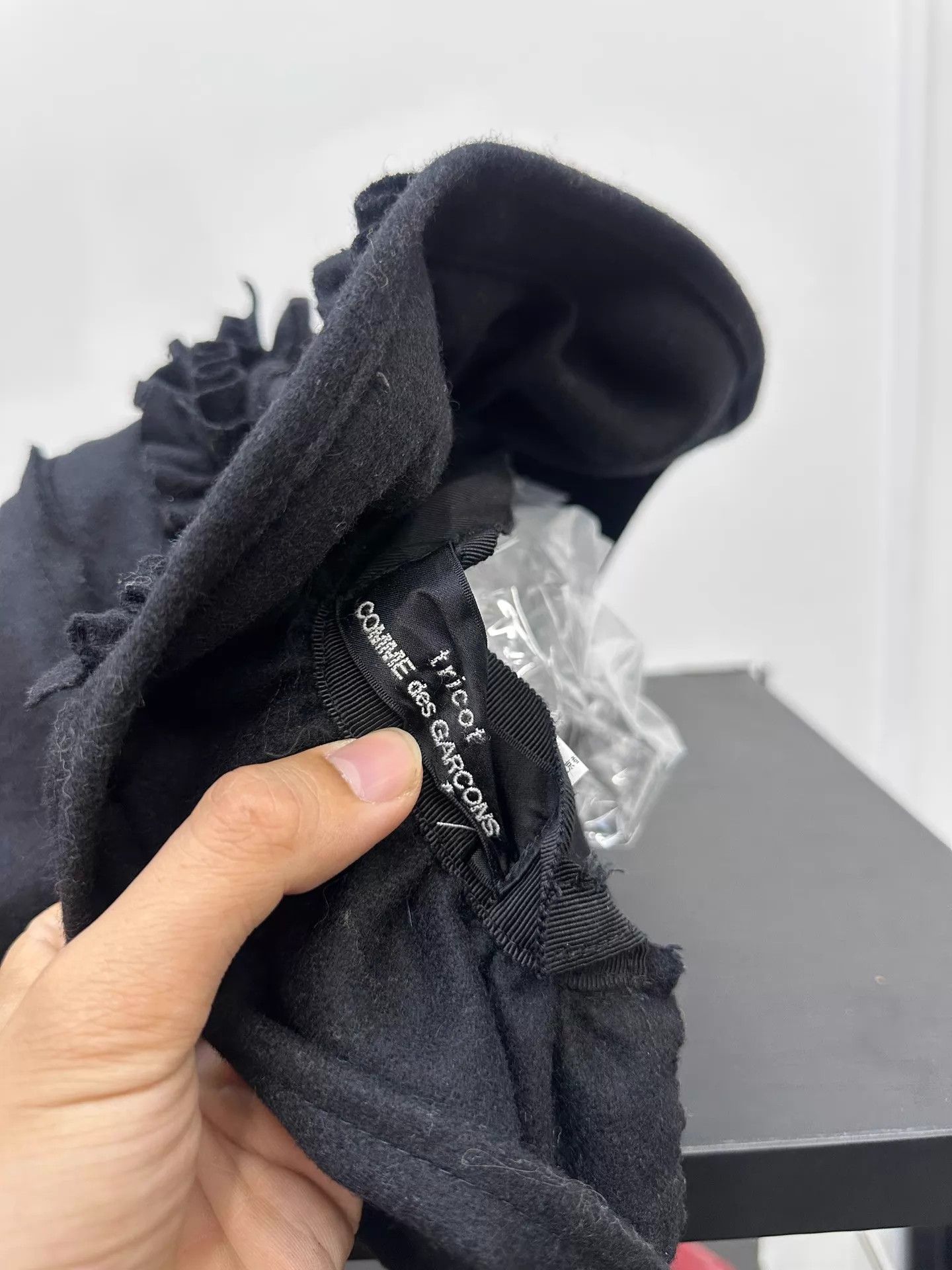 Comme des Garcons Comme des Garcons 2008 Twisted Ruffle Witch Hat Size ONE SIZE - 4 Thumbnail