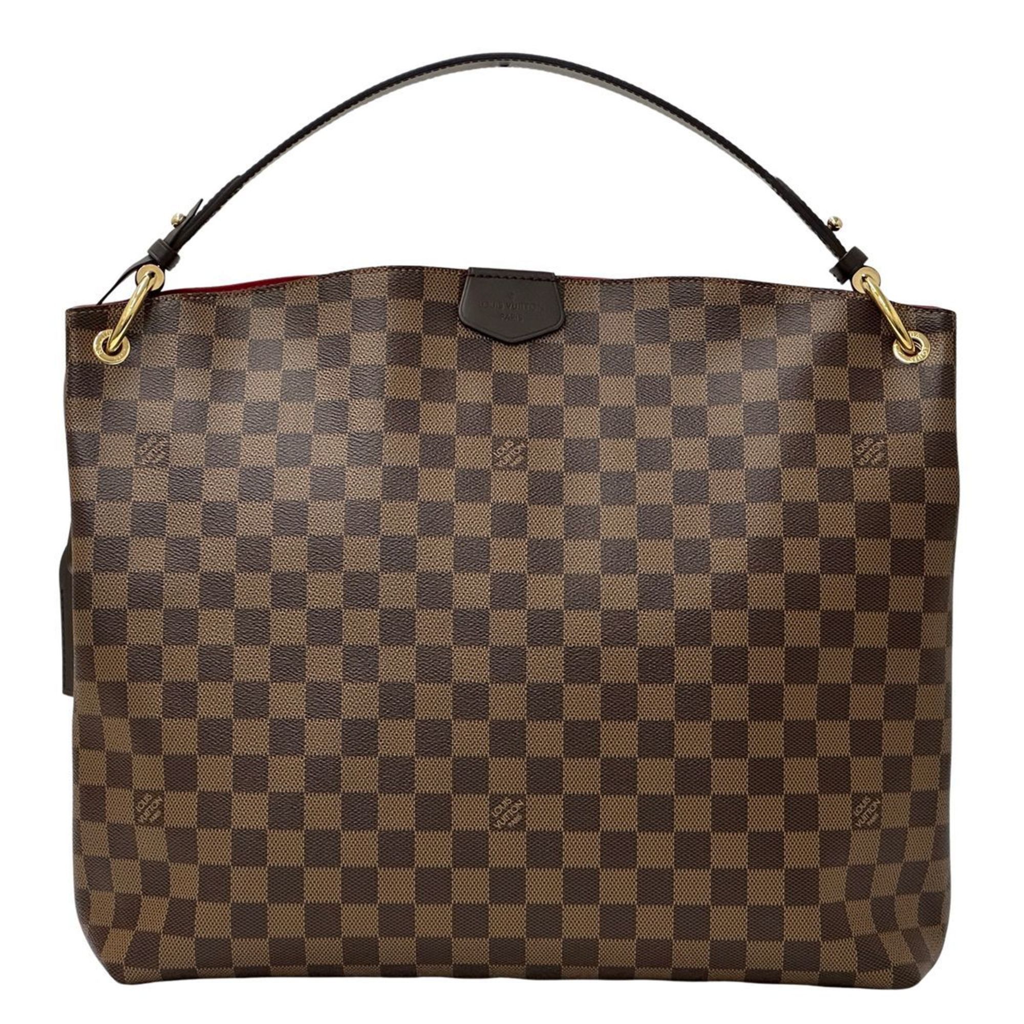 Louis Vuitton Bag Damier Women's Men's Tote Canvas Graceful Mm Ebene N44045 Brown
