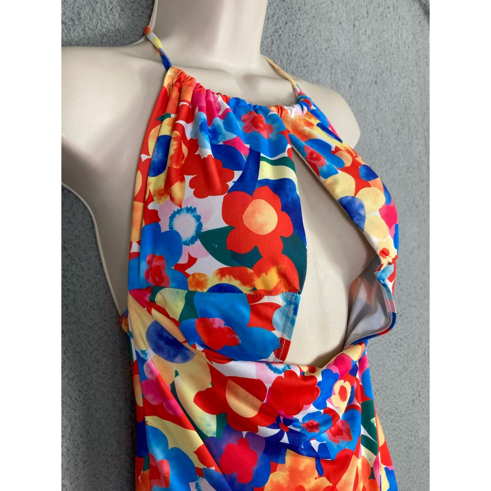 Other Women's Floral Print One-Piece Swimsuit Size Large Stretch Size ONE SIZE - 7 Thumbnail