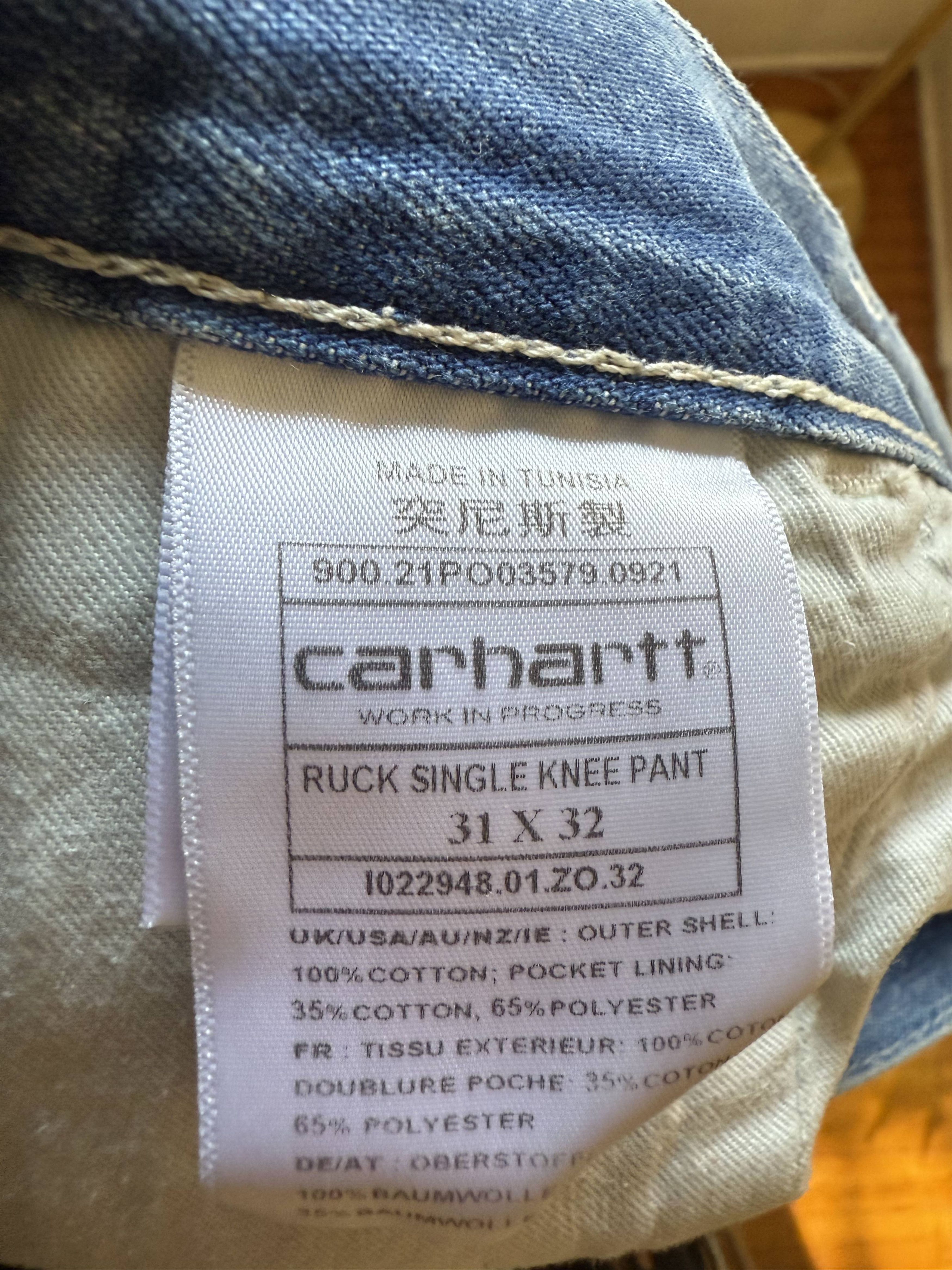 Carhartt Wip Carhartt WIP Denim Carpenter Pant Workwear Size 31x32 Size US 31 - 6 Thumbnail