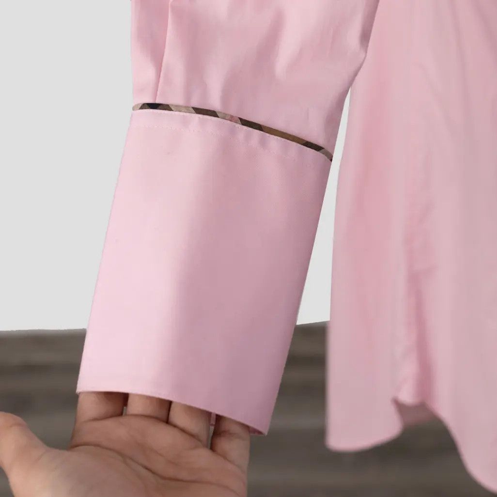 Burberry o1w1db10326 Piping Checked Dress in Pink Size S / US 4 / IT 40 - 3 Thumbnail